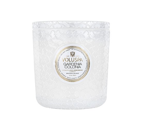 Gardenia Colonia - French Linen Luxe Scented Candle