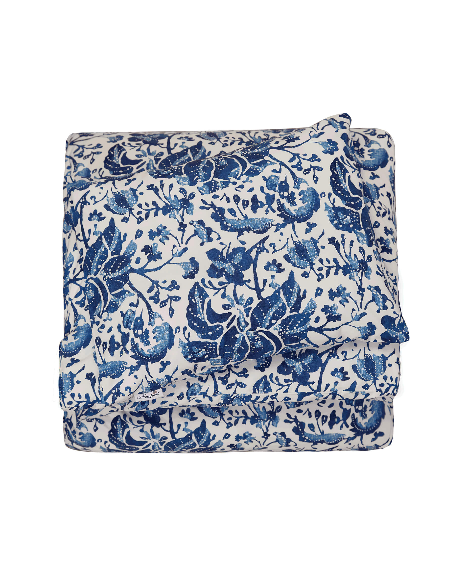 Sorrento påslakanset blå/vit