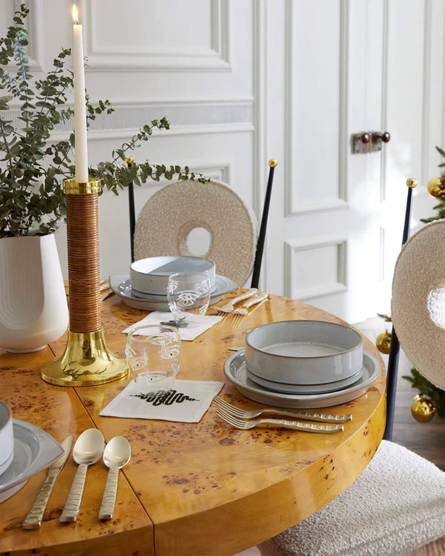 Riviera ljusstakar mässing 2-pack