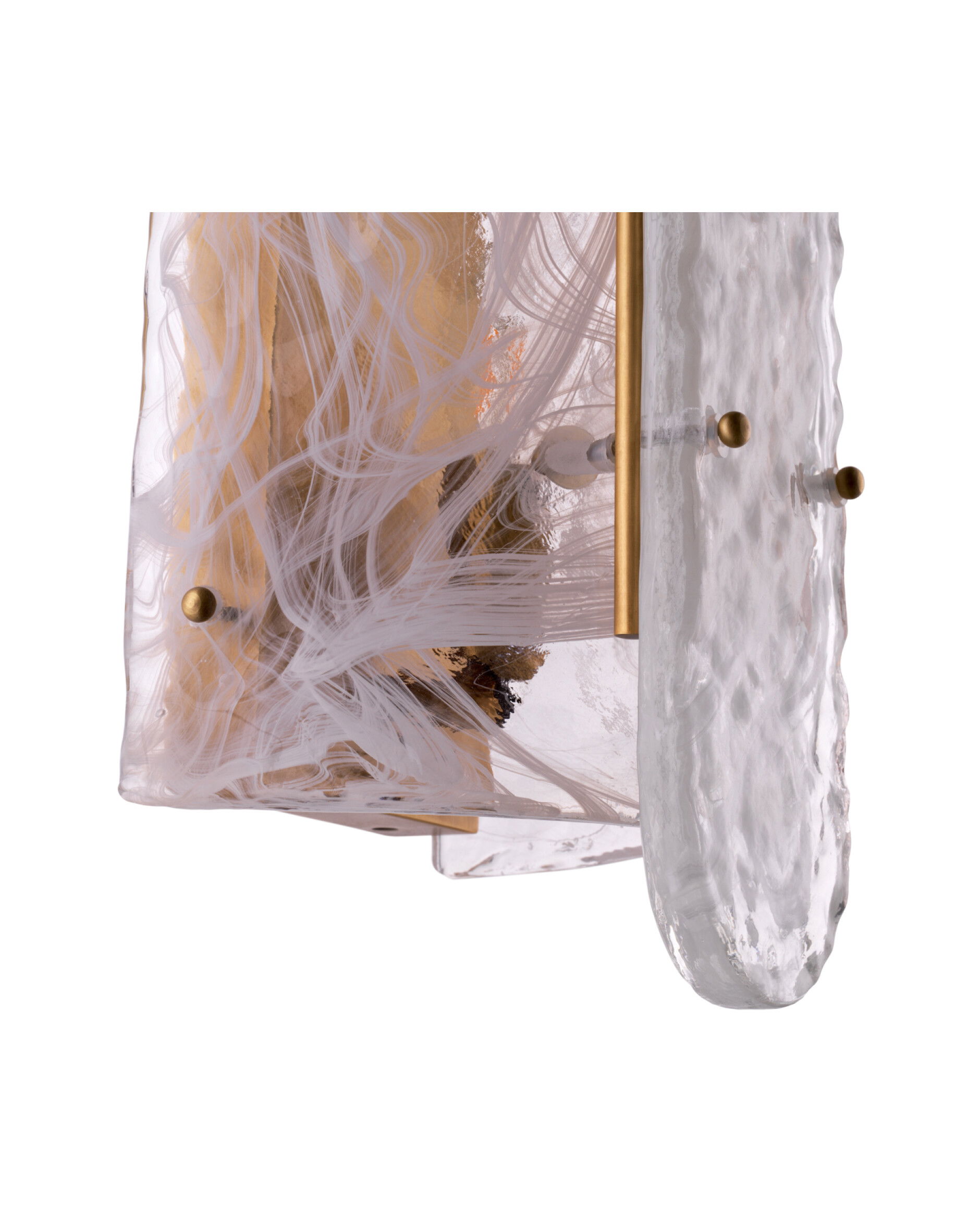 Ginnis vägglampa antik mässing