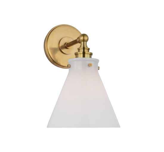 null - Parkington Small Single Wall Light Antique Brass