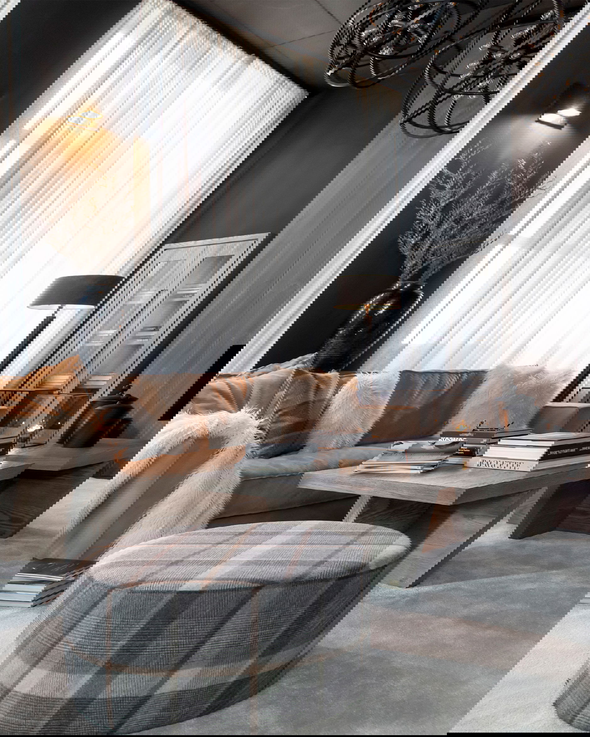 Belle lampshade cylinder taupe OUTLET