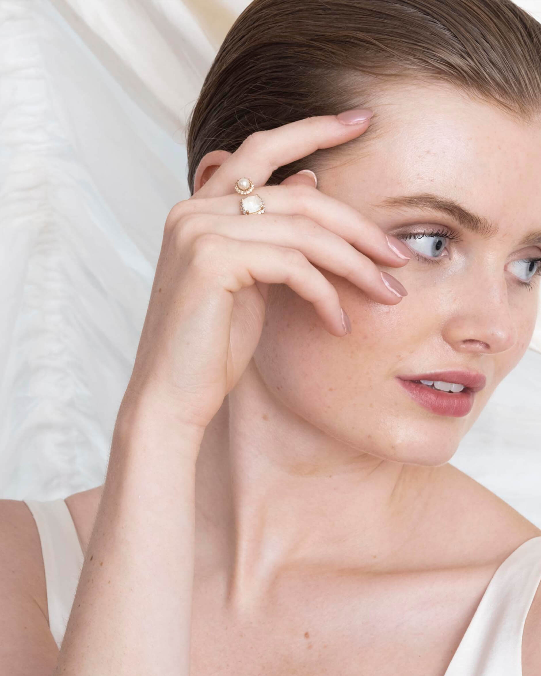 Colette Ring Milky Cream