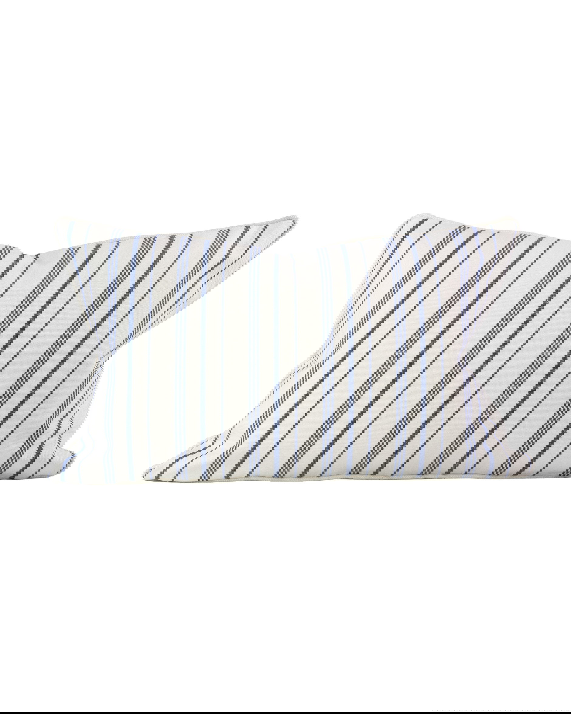 Annick Ticking kuddfodral blå/vit