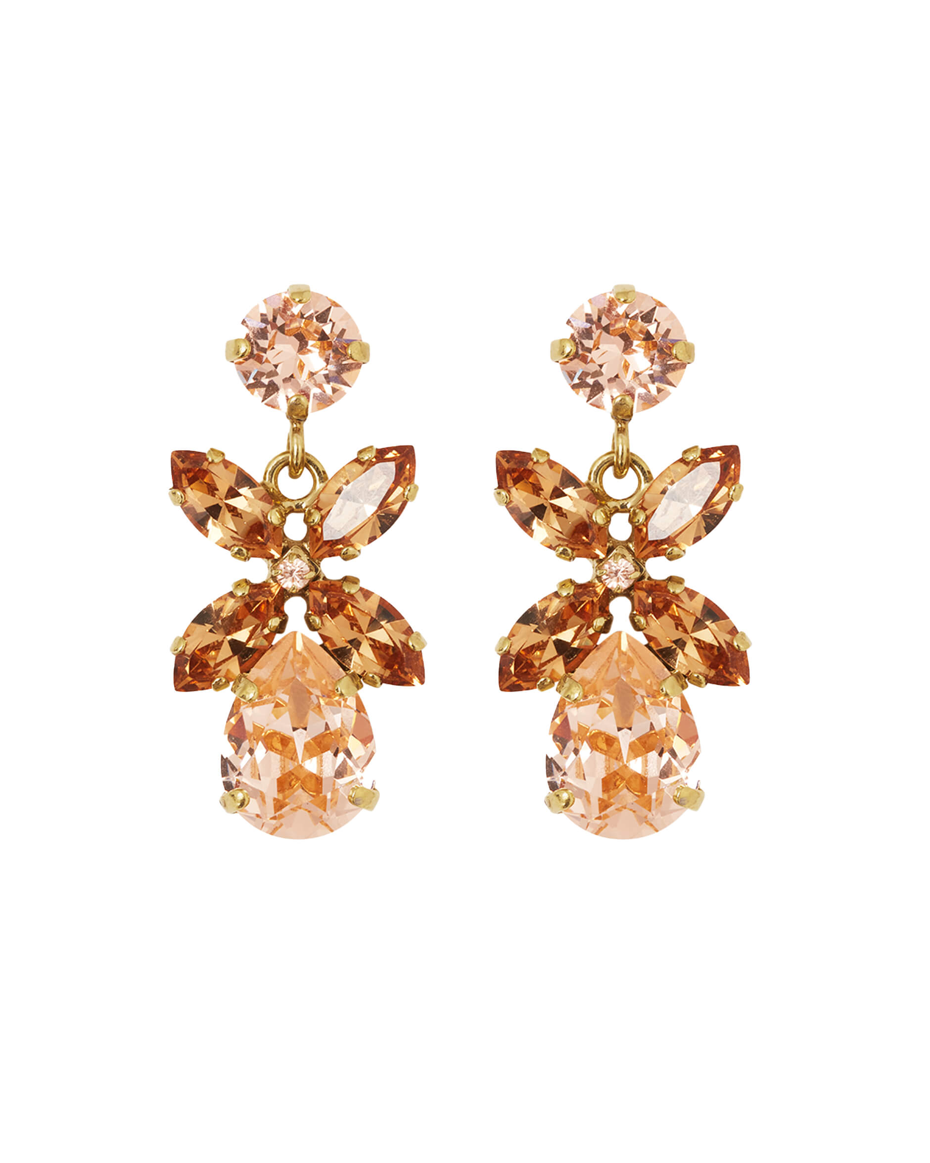 Mini Dione Earrings Topaz Combo