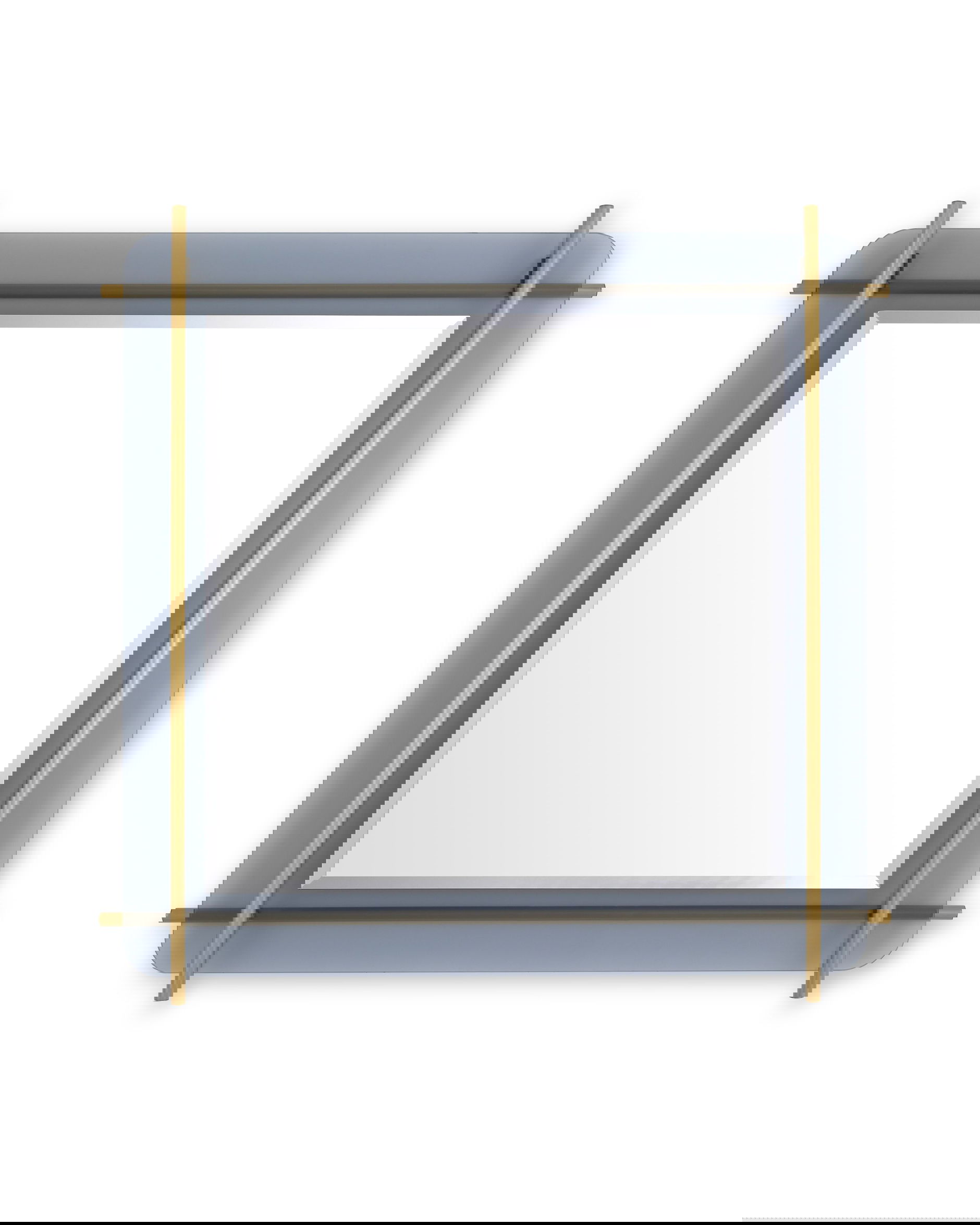 Quinn spegel mässing