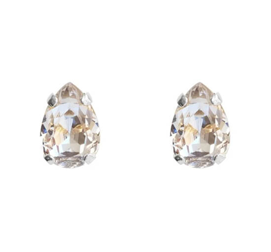 null - Petite Drop Earrings crystal