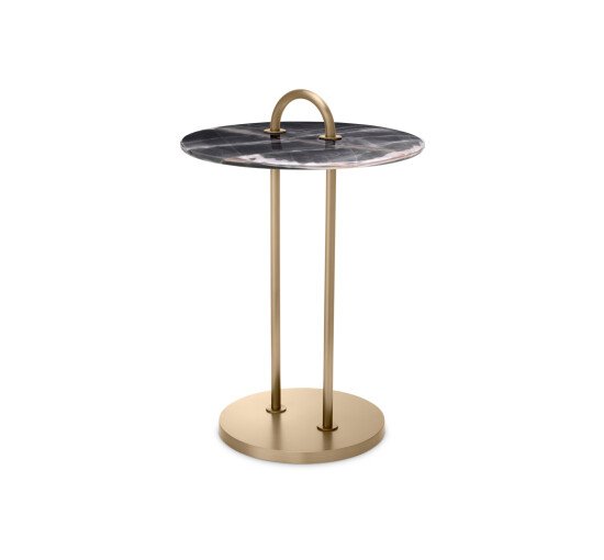 Black Marble - Zappa side table light marble
