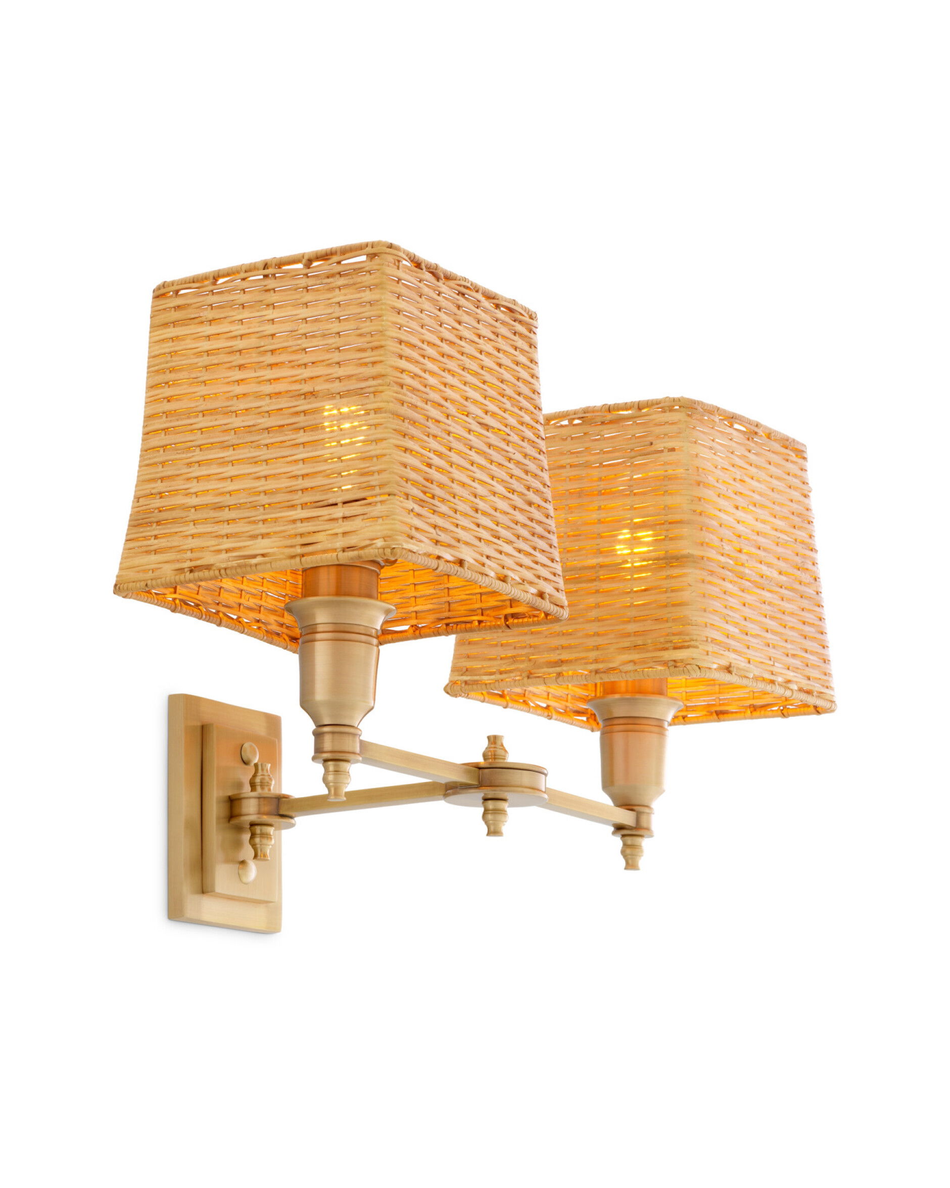 Lexington Double-seinävalaisin messinki/rotingista