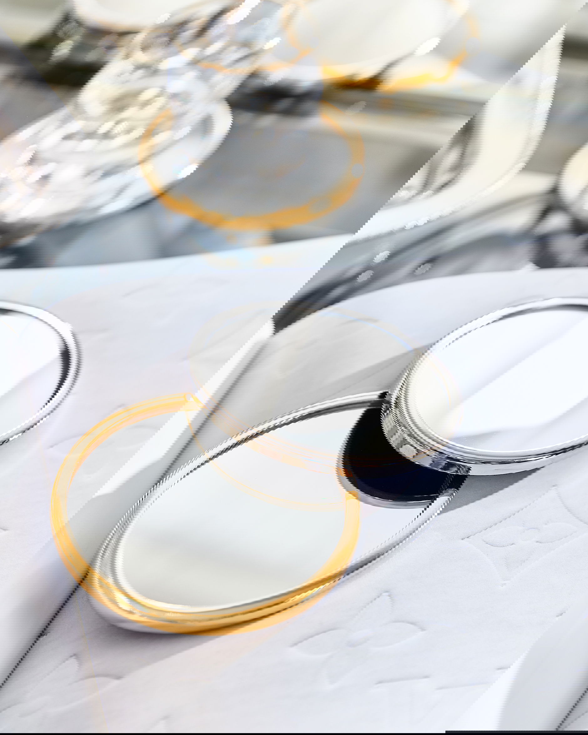 Garrett glasunderlägg silver 4-pack