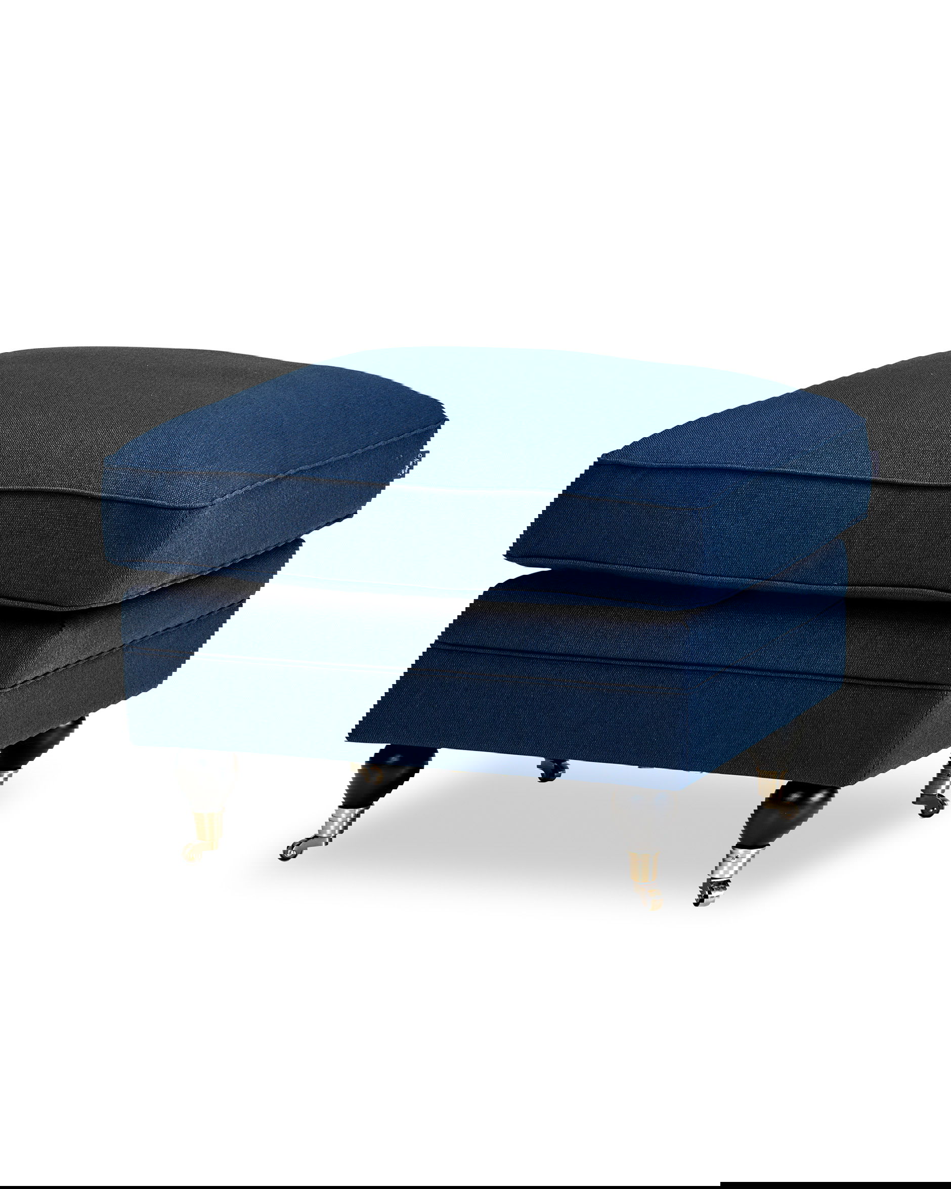 Howard Classic fotpall indigo