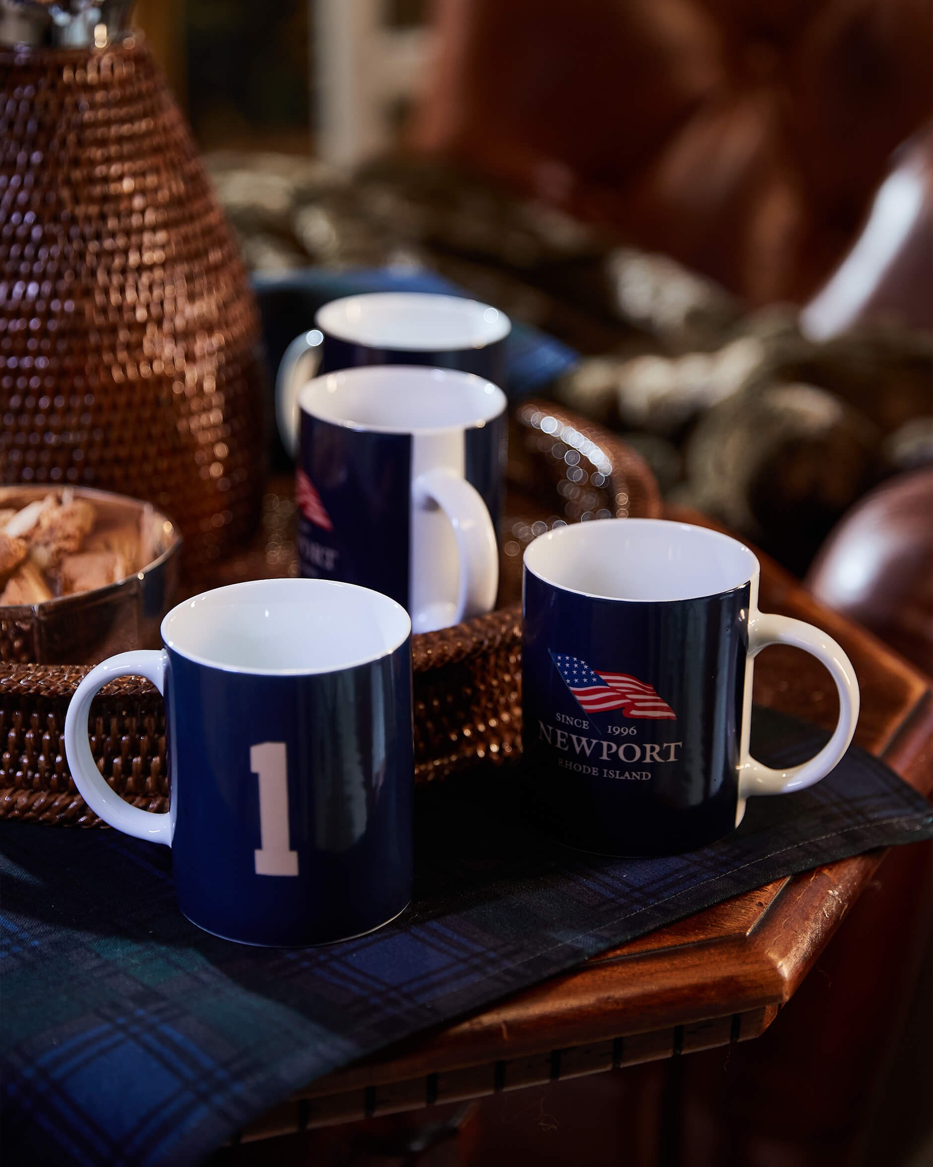 Newport Polo muggar blå 4-pack