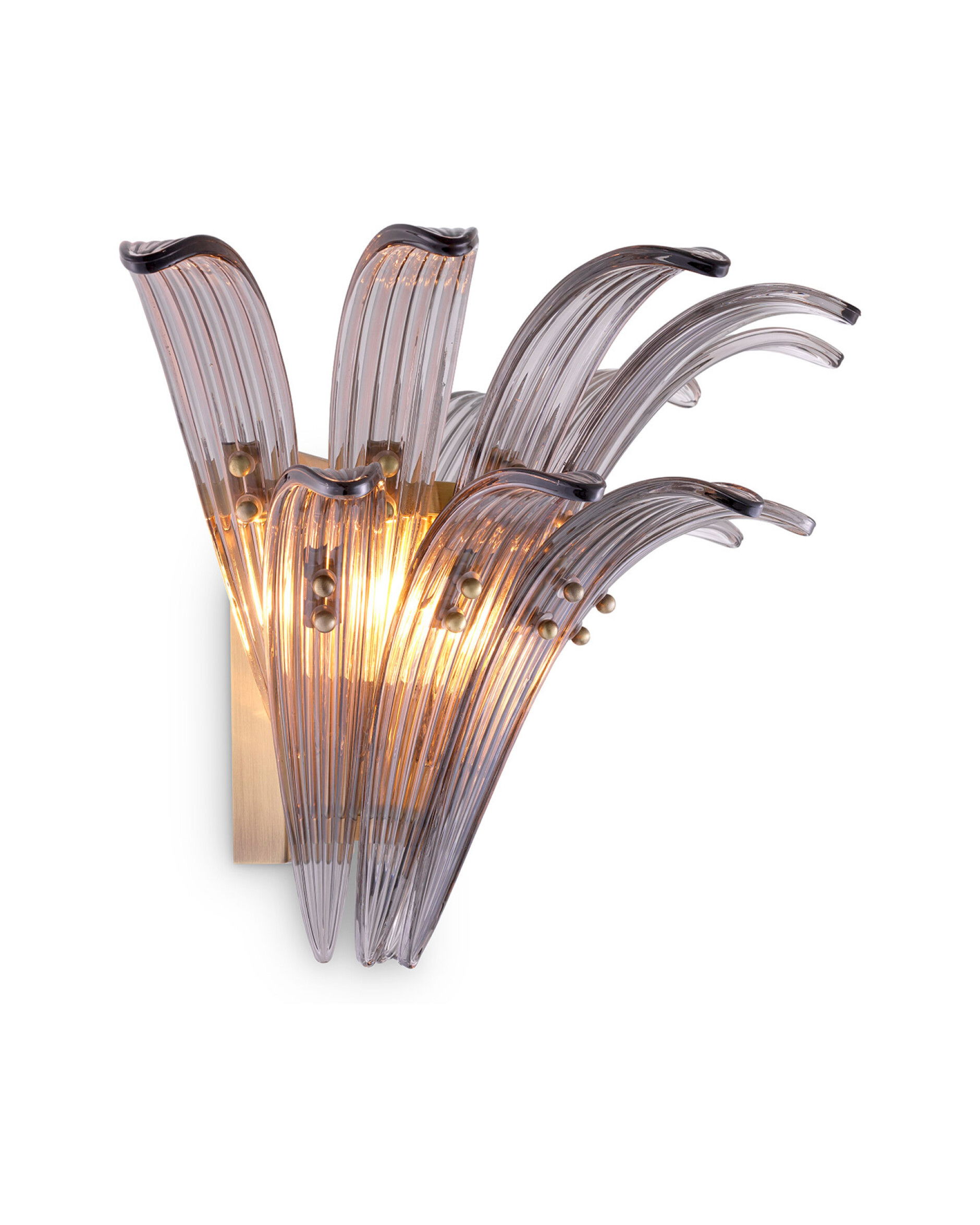 Italo vägglampa borstad mässing