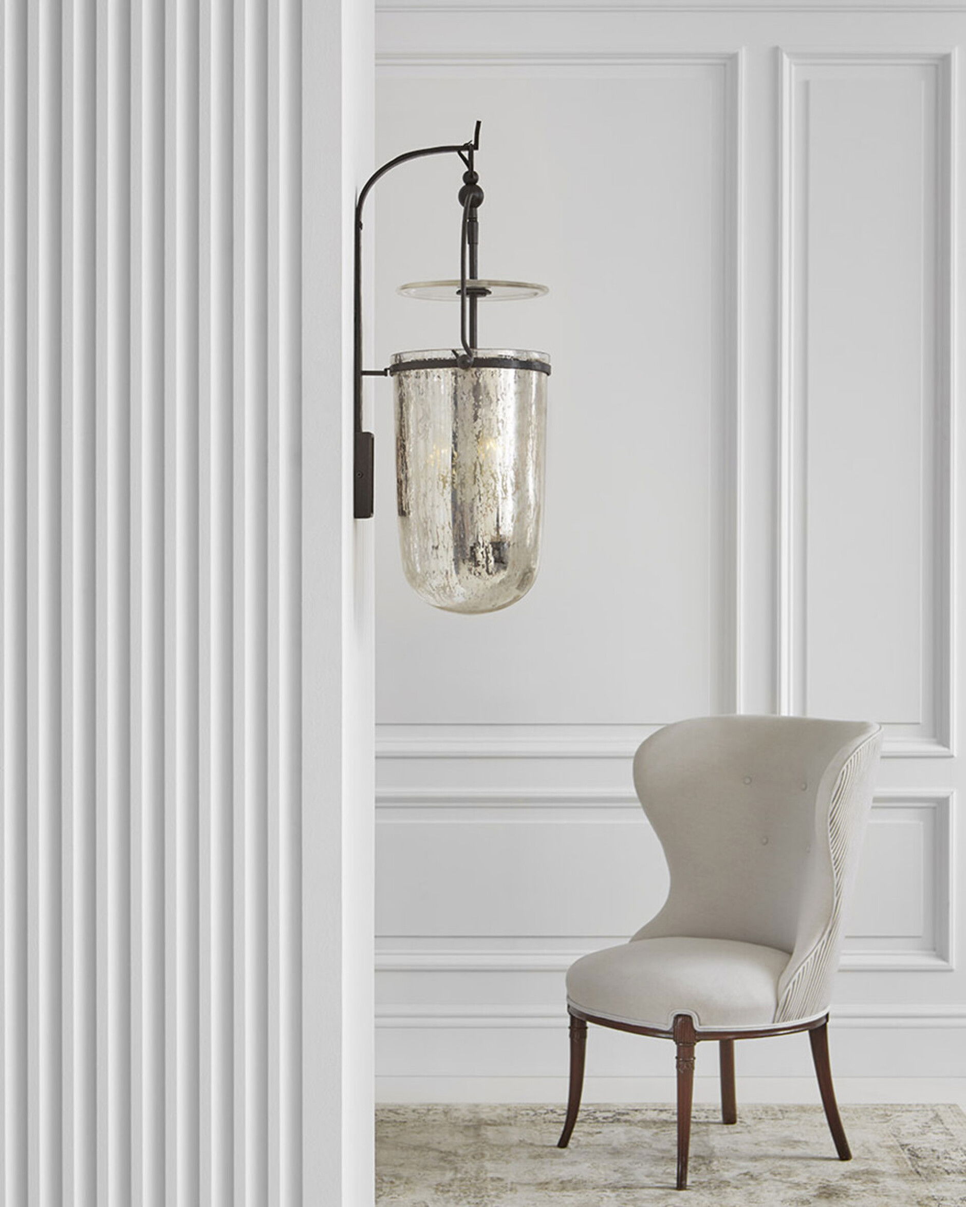 Lorford vägglampa svart