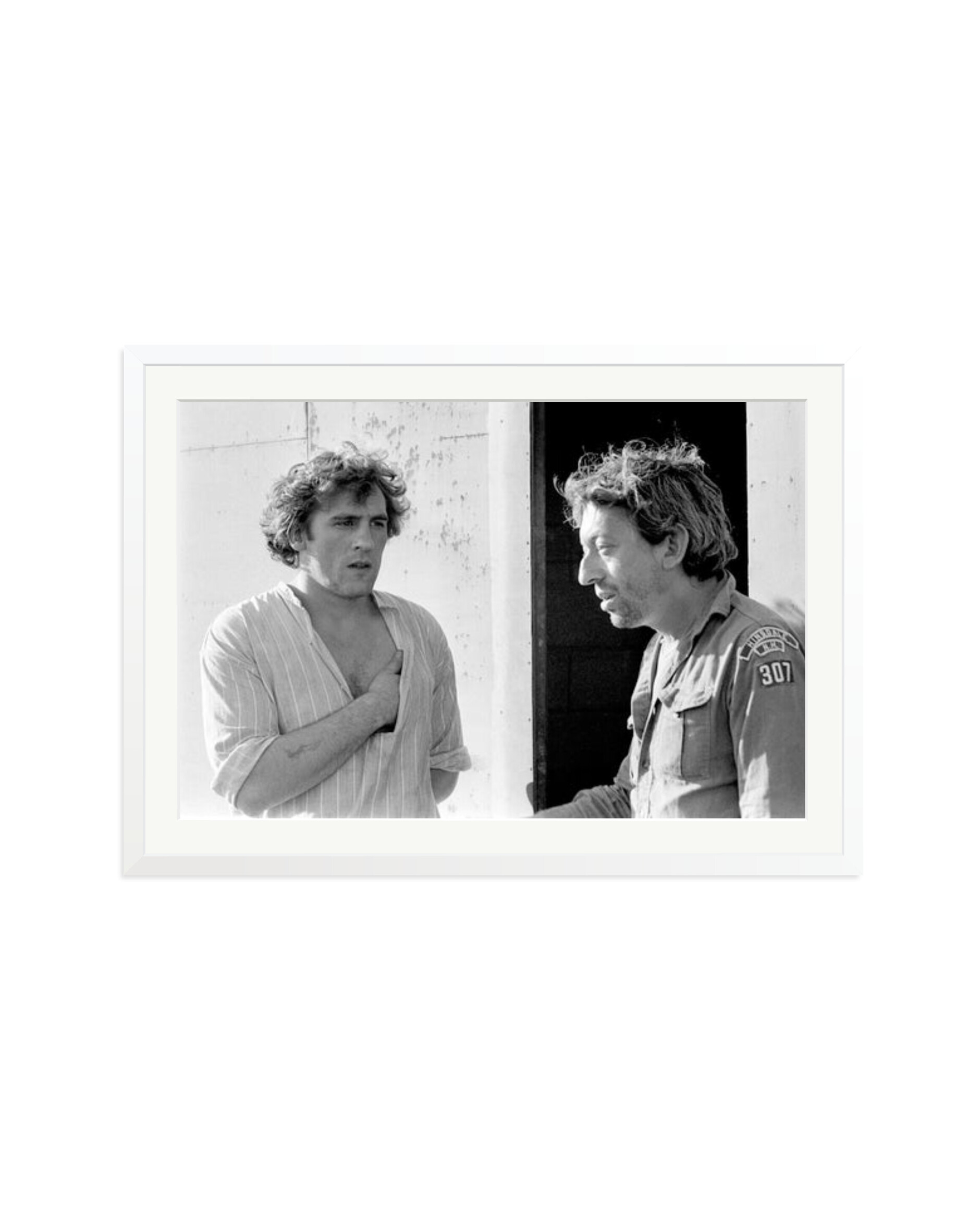 Gerard Depardieu and Serge Gainsbourg White / XXL