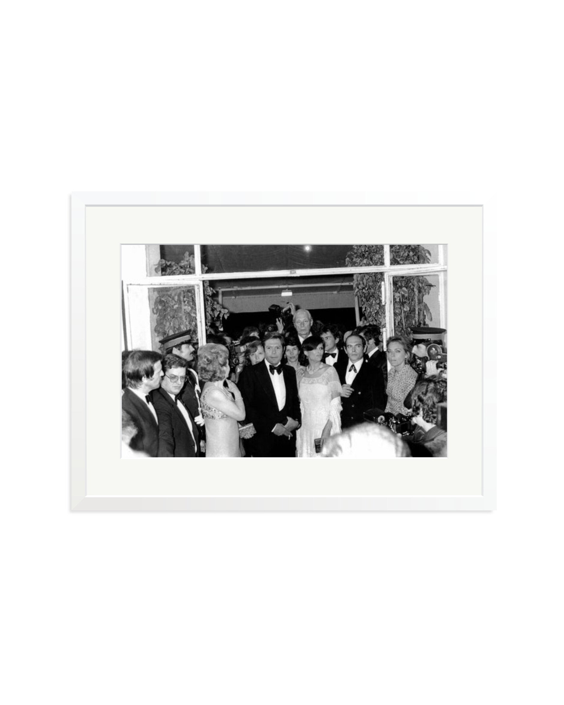 Mastroianni and Cardinale in Cannes White / XL