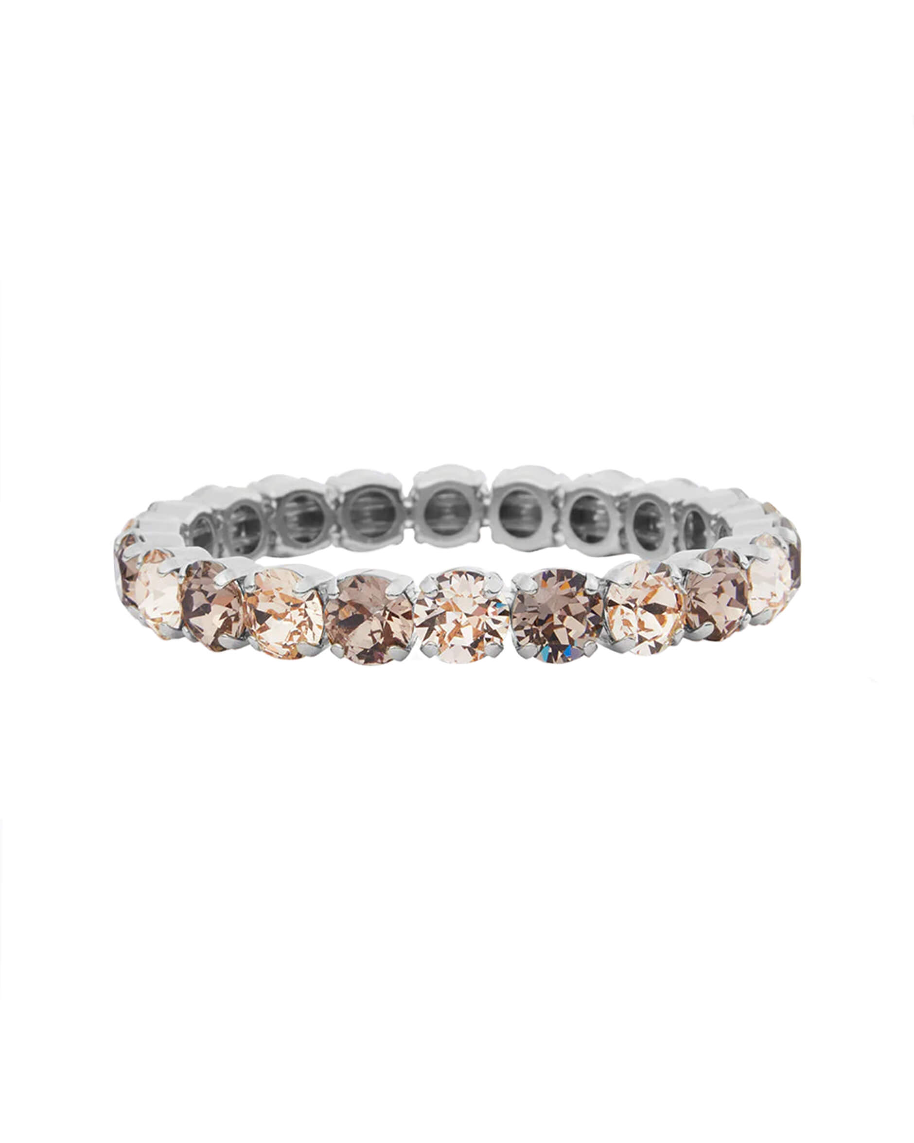 Gia Stud armband greige / silk rhodium