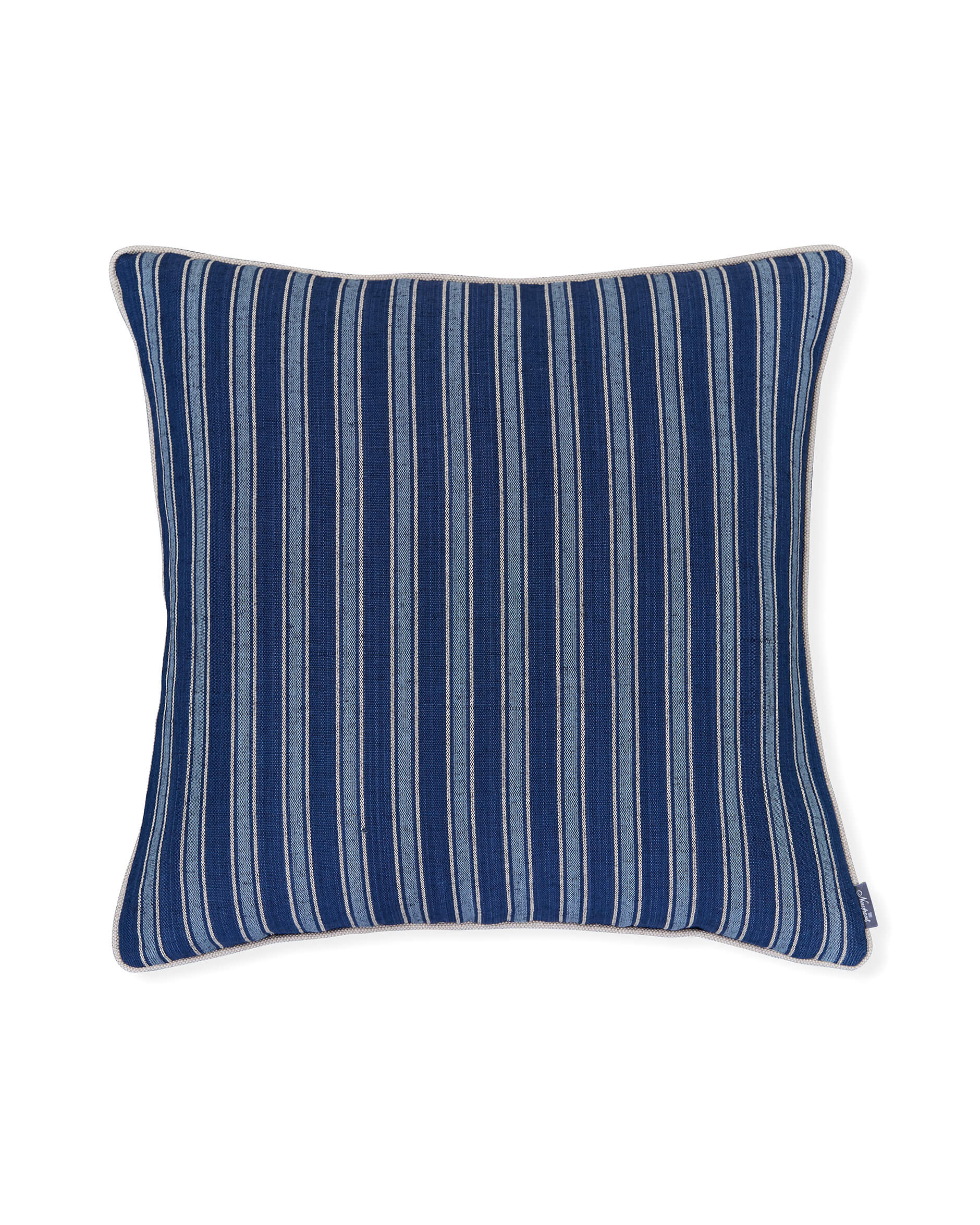 Bungalow Stripe kuddfodral indigo