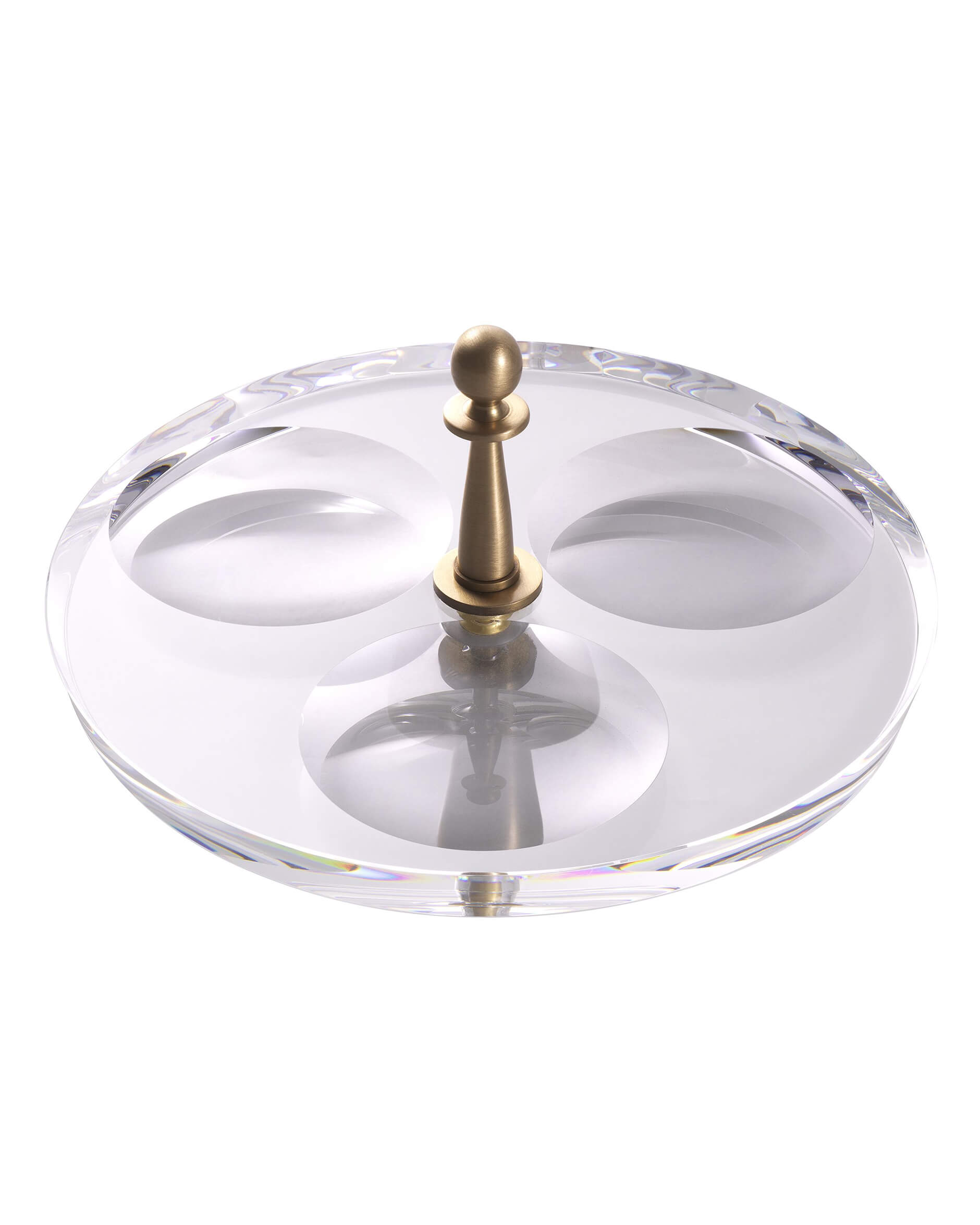 Krone tarjotin messinki