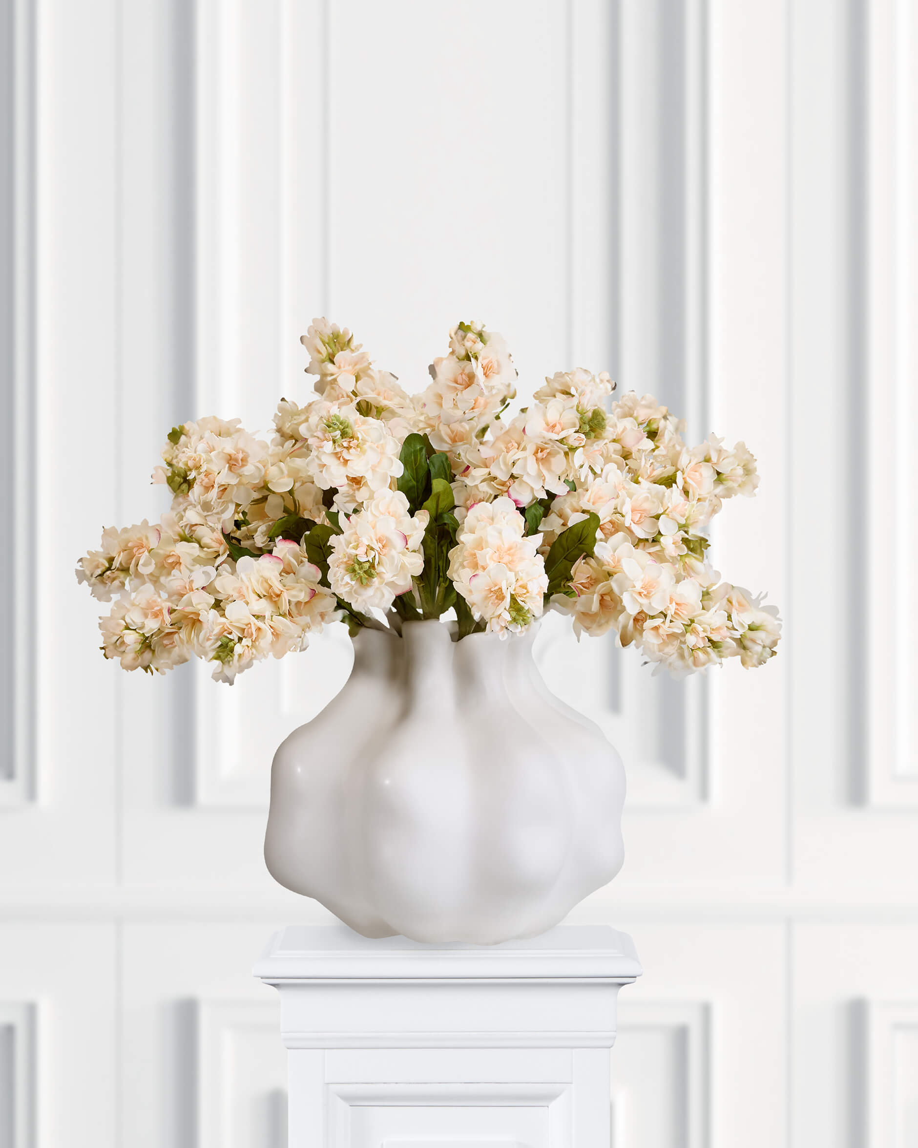 Lövkoja snittblomma cream