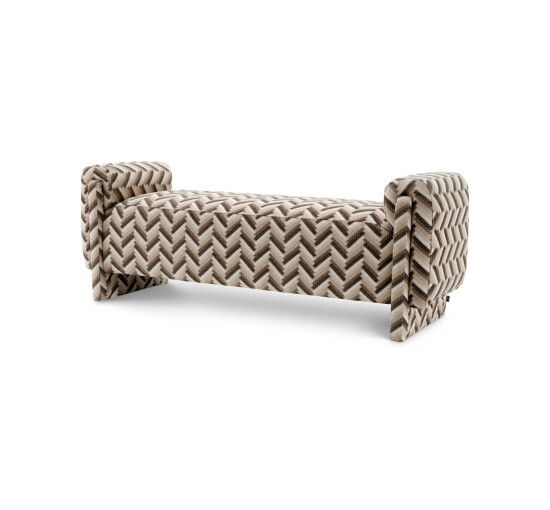 Del Vale bänk chevron brown