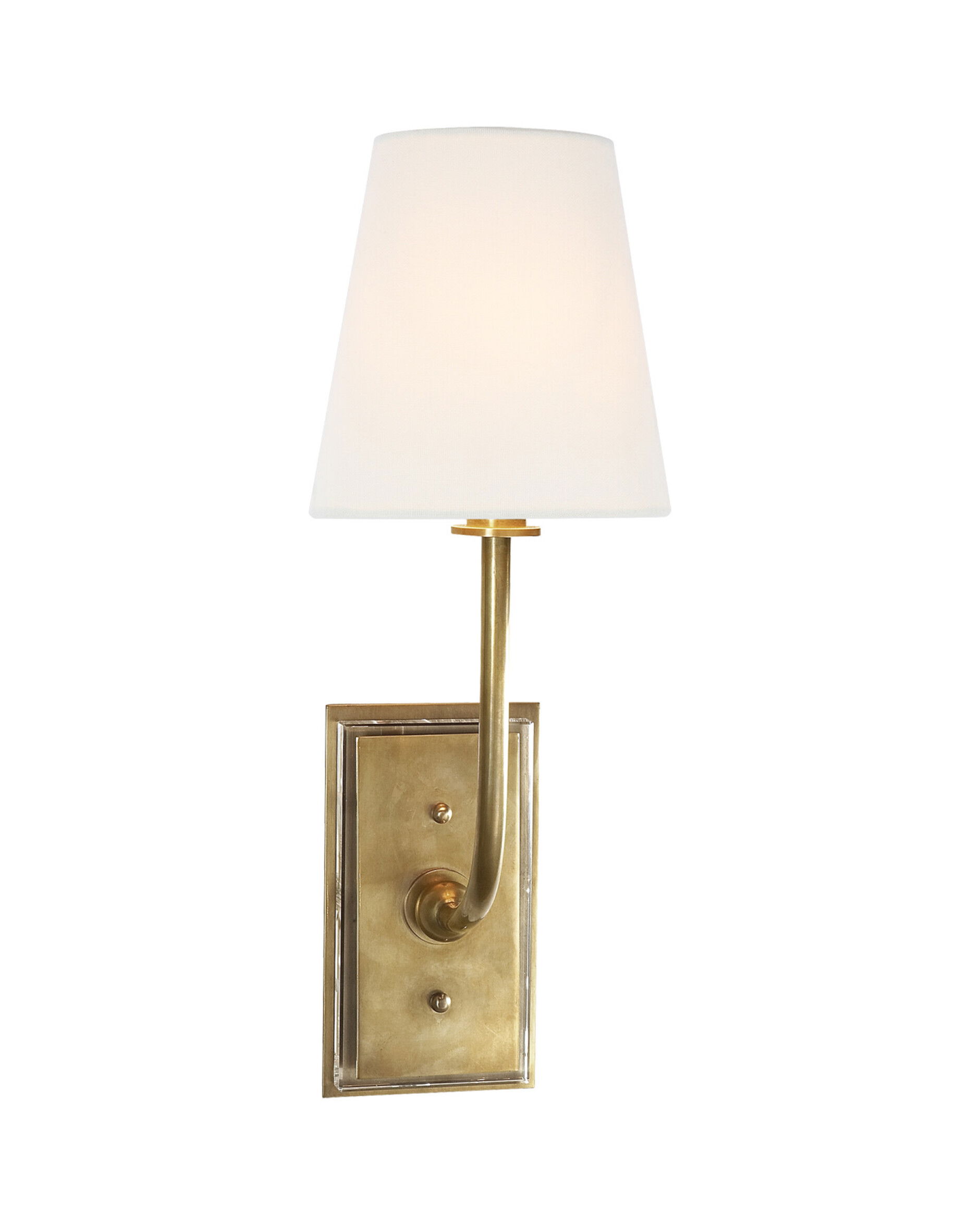 Hulton vägglampa mässing