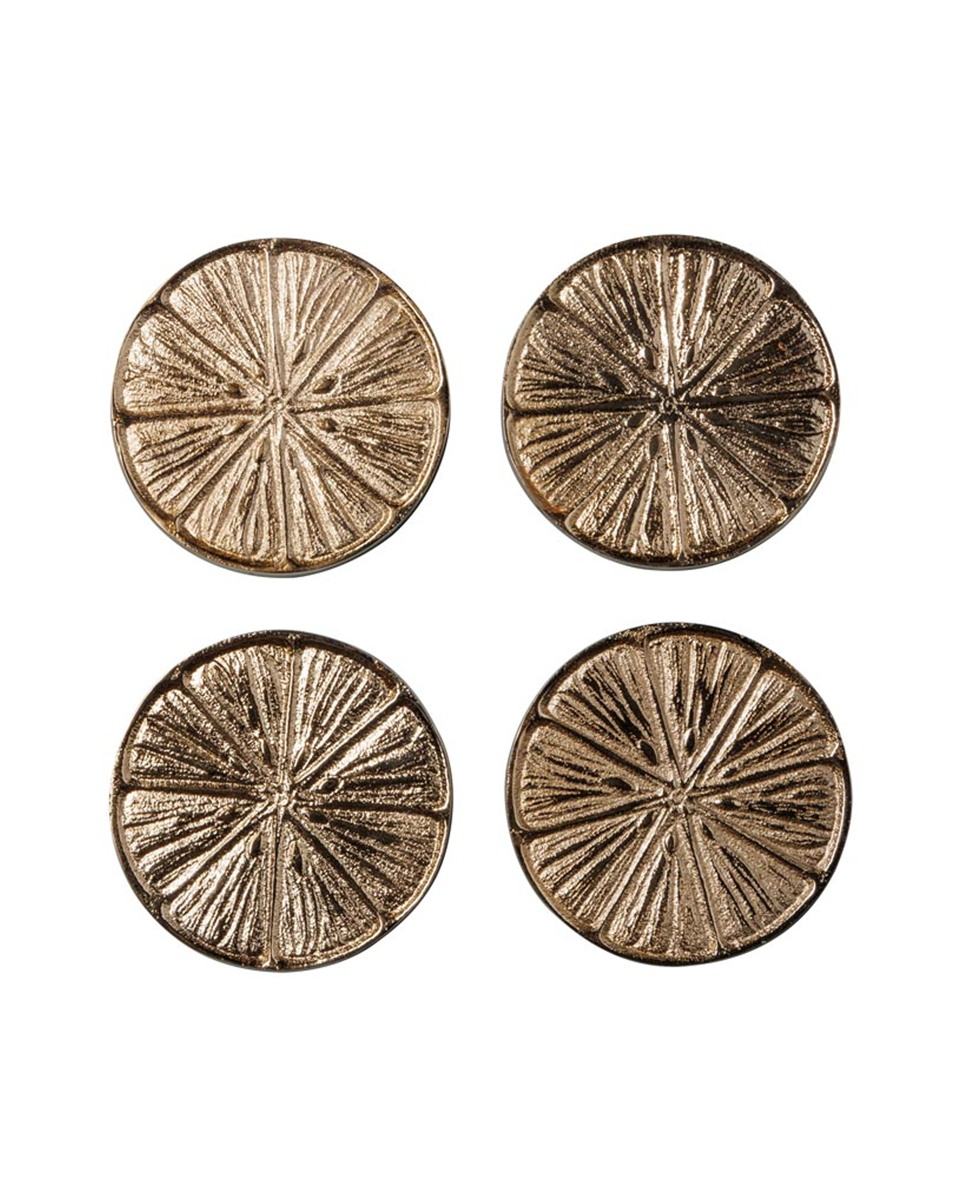 Lemon glass coasters 4-pack