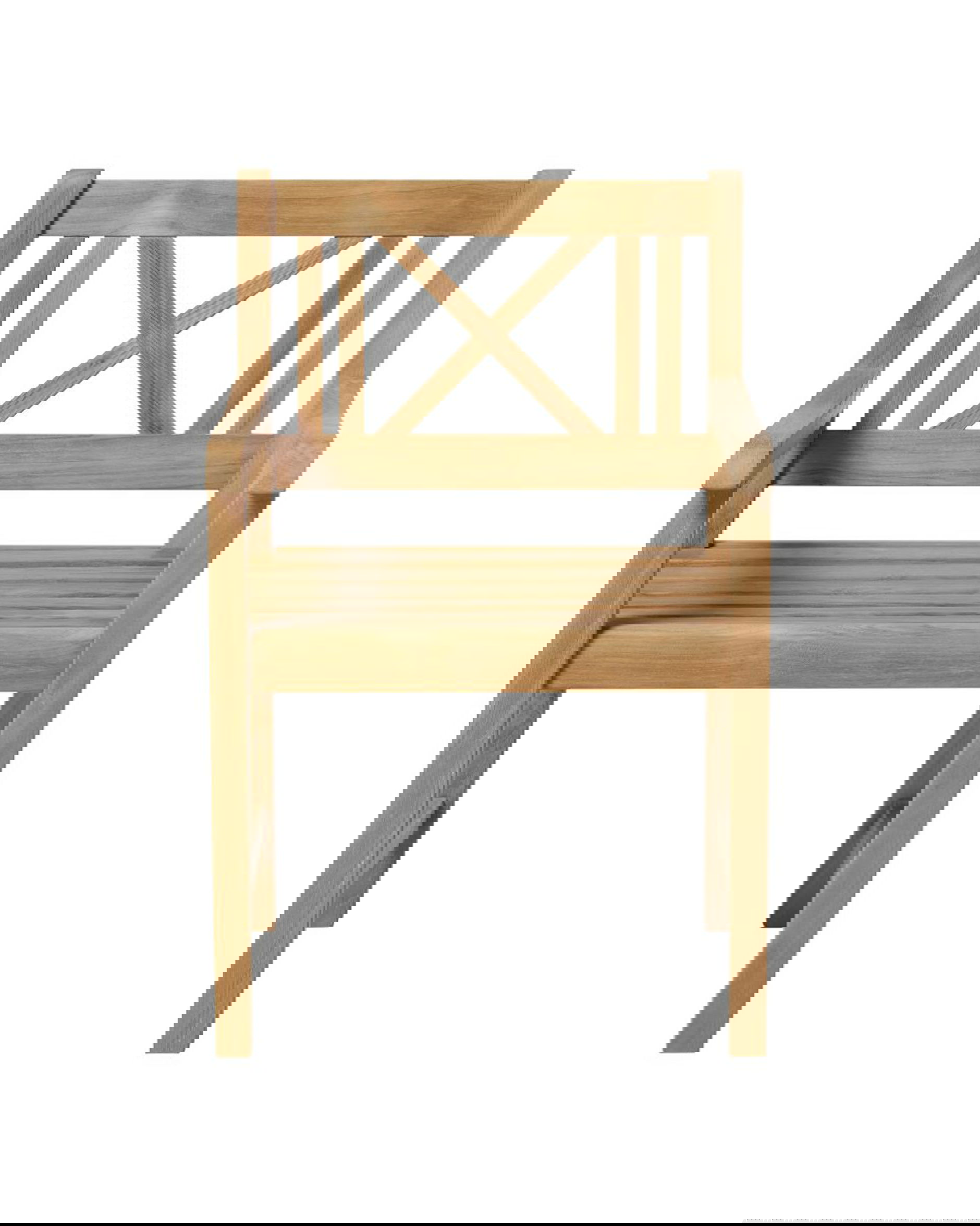 Rosenborg karmstol teak