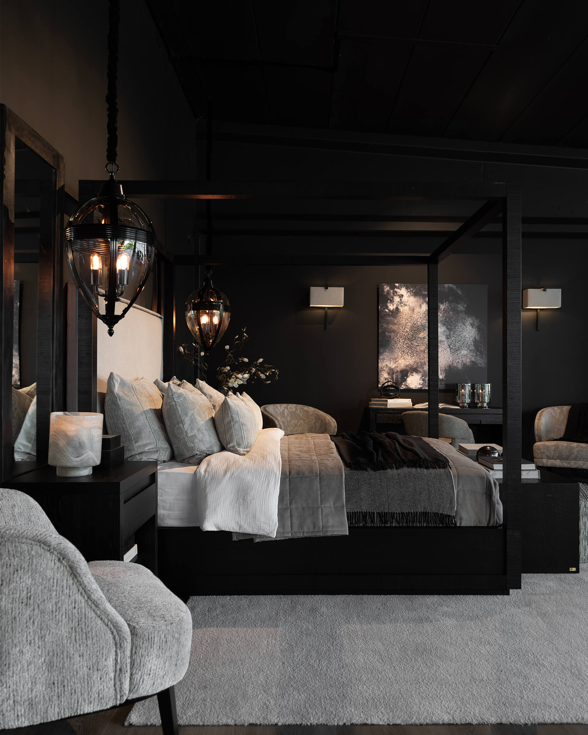 Timeless Drop taklampa svart