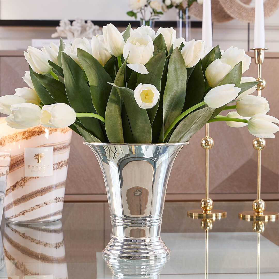 Tulipan snittblomst hvit