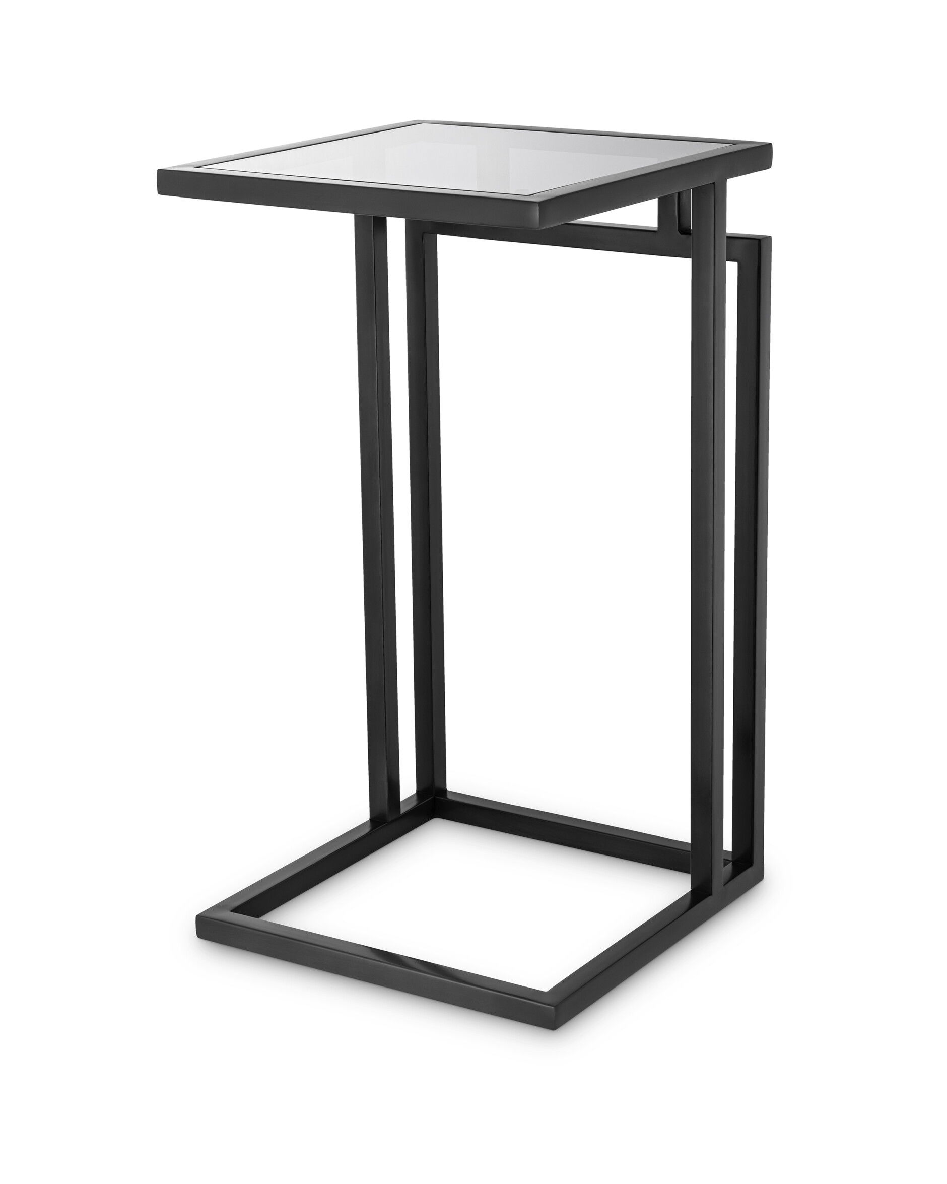 Marcus Side Table Gunmetal Finish