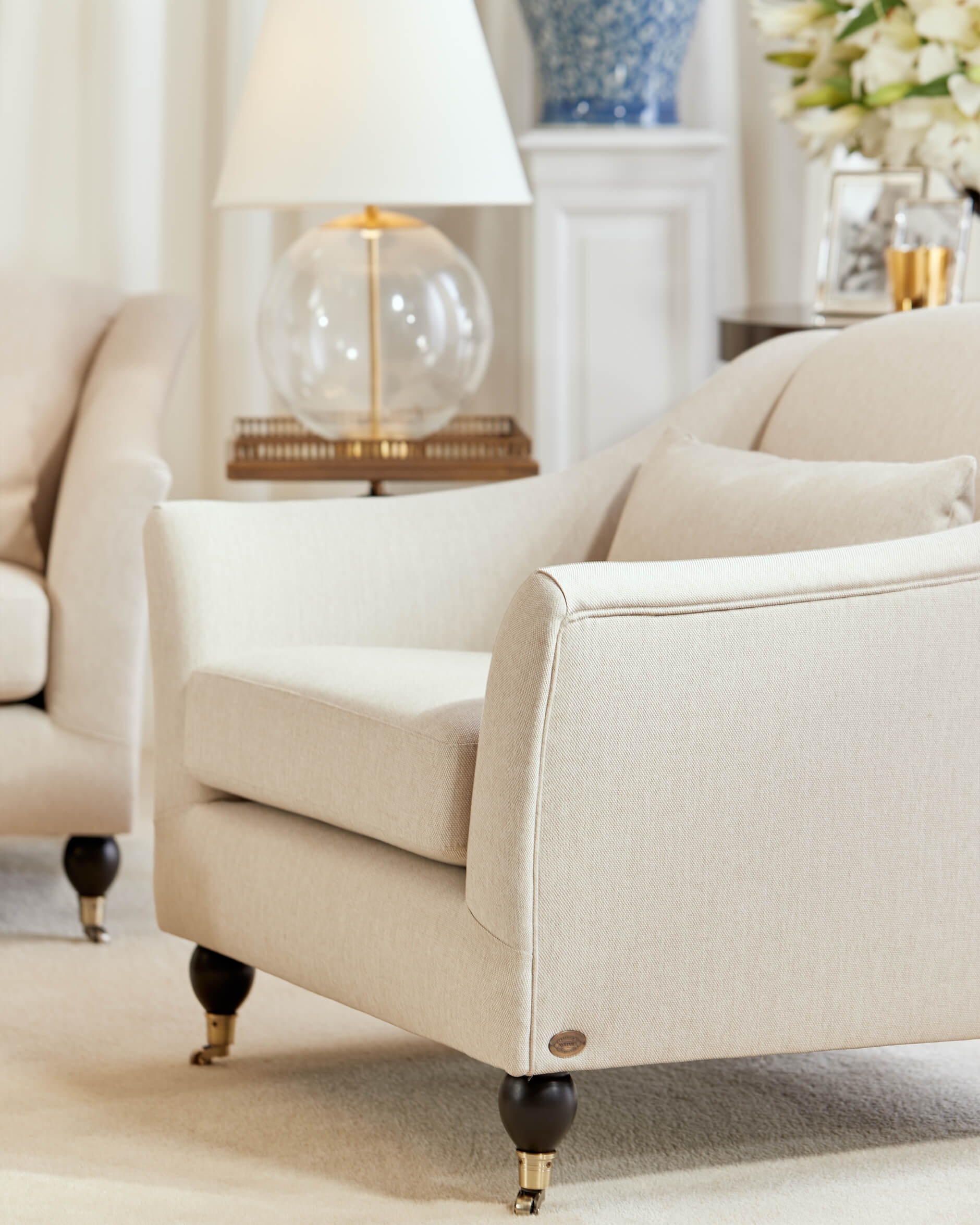 Dorchester fåtölj sand