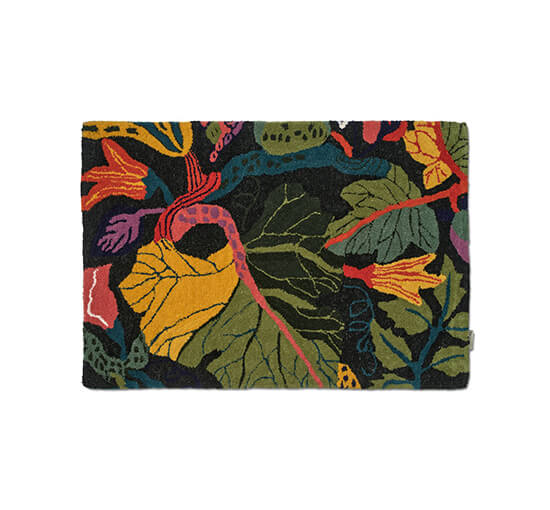 heritage garden dörrmatta svart/multi