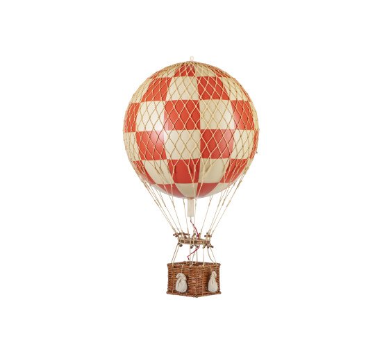 Check Red - Hot Air Balloon Royal Aero White