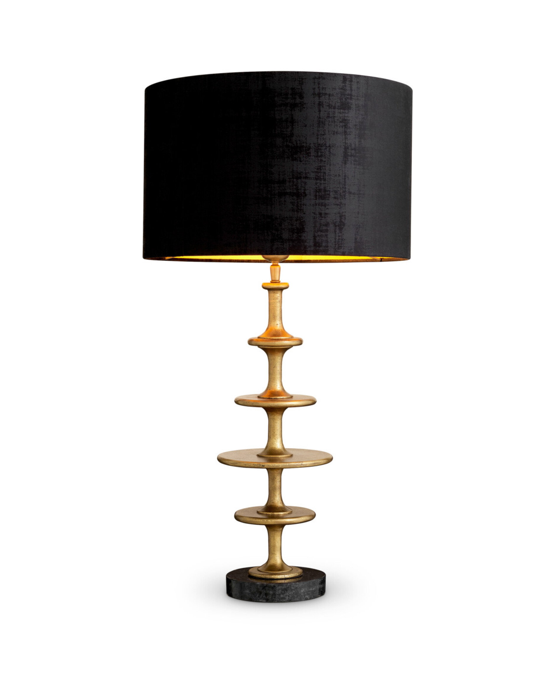 Rosetti bordlampe antik messing