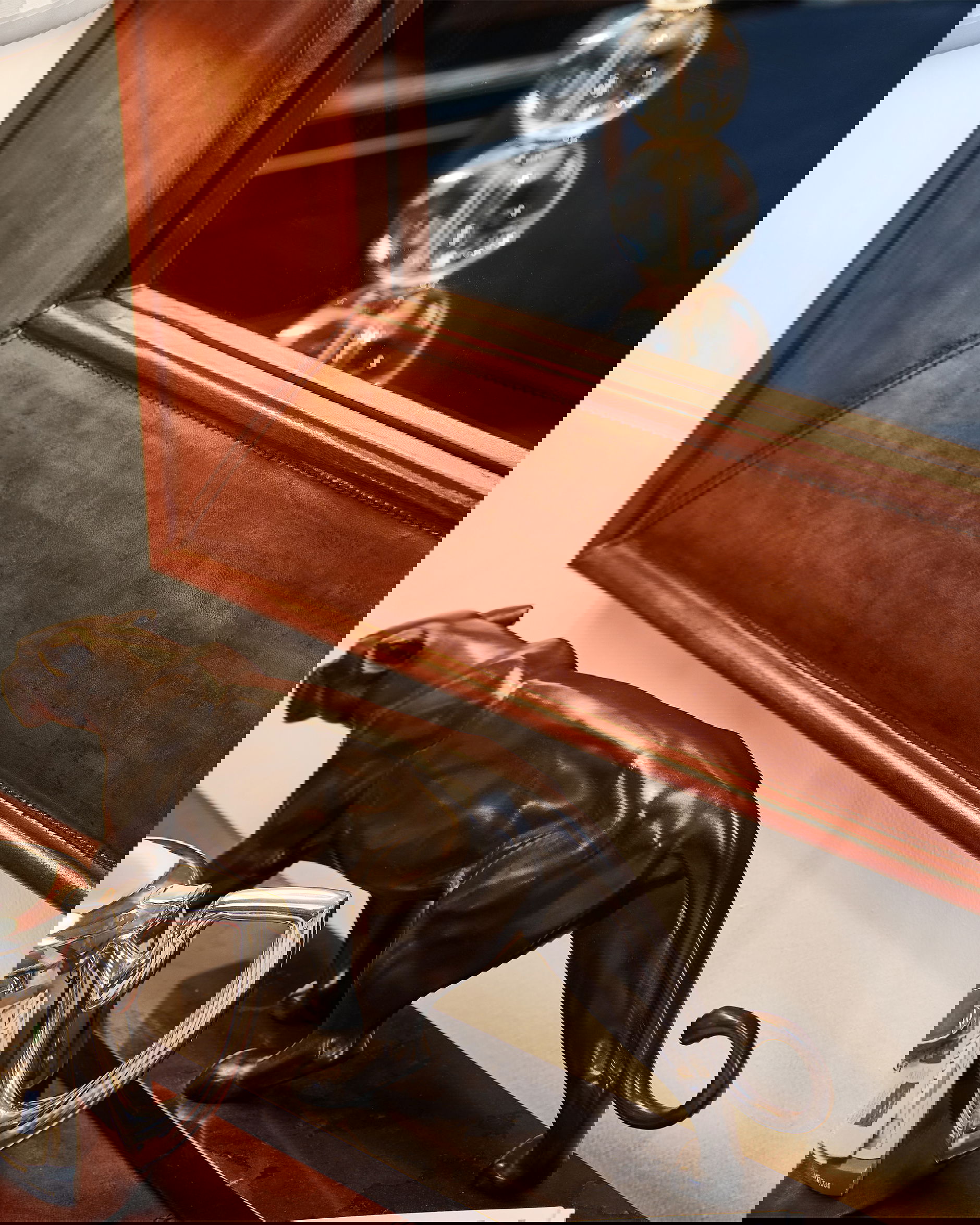 Kensington Wall Mirror Leather