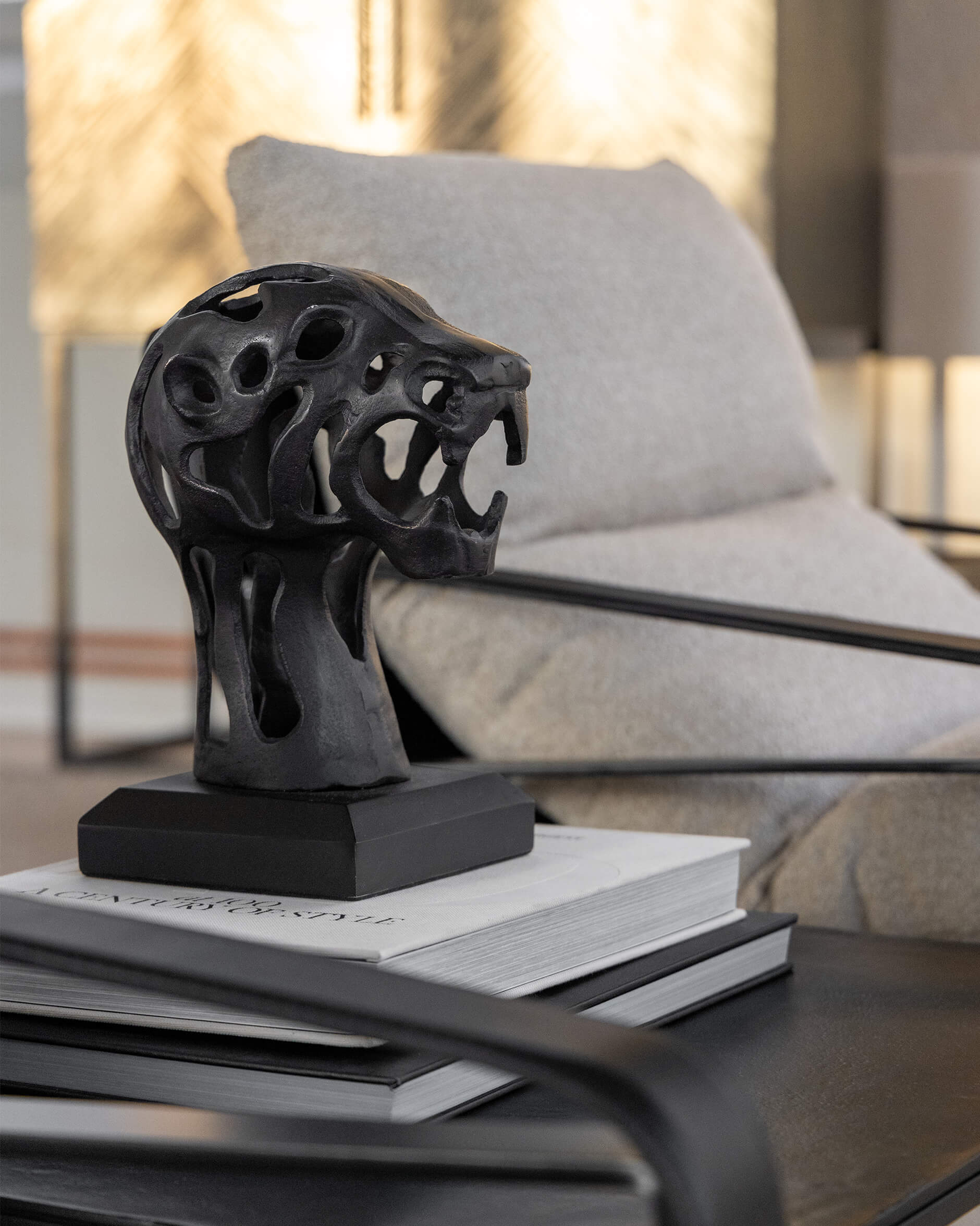 Panther dekoration svart