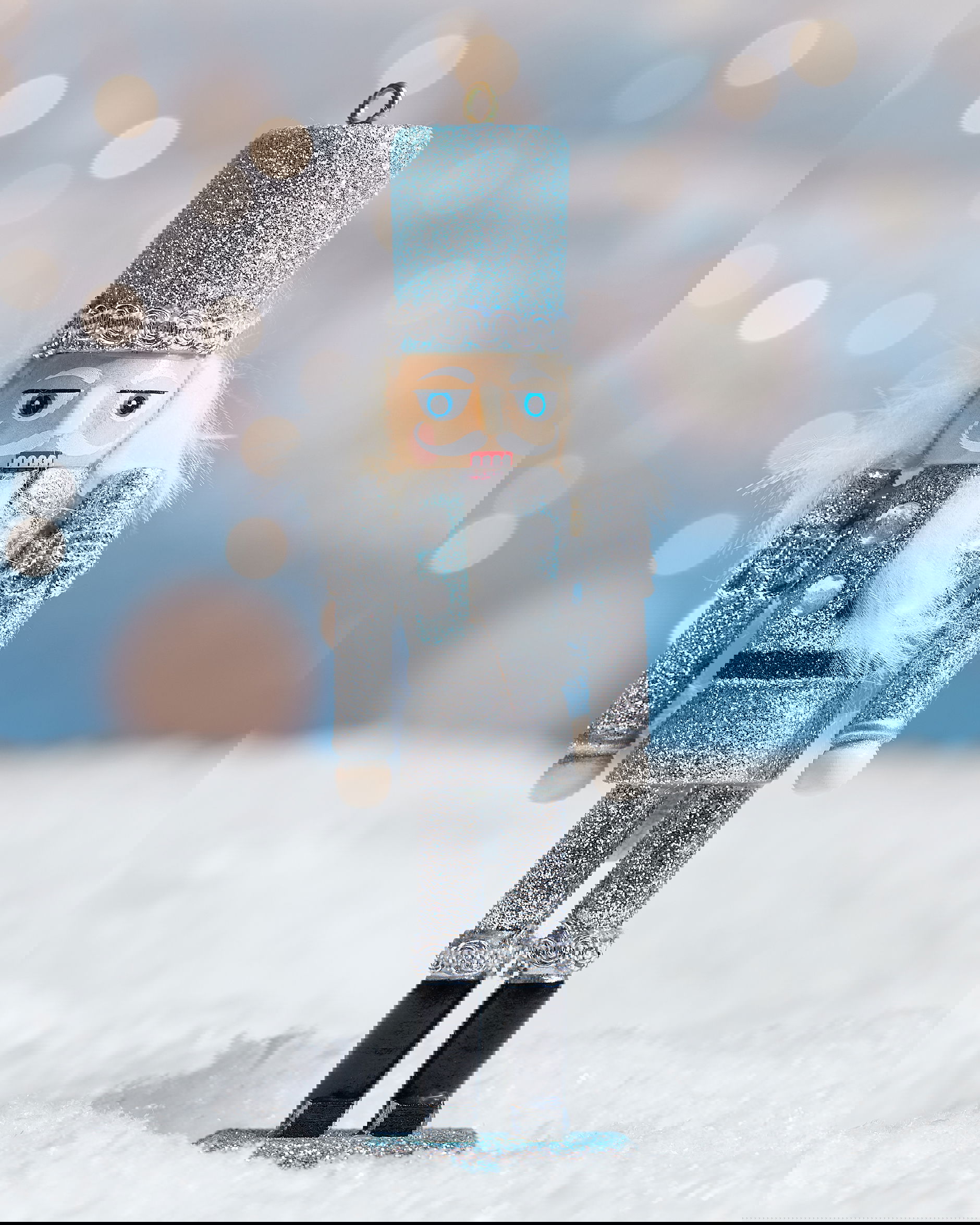 Mickey nötknäppare julgransdekoration silver