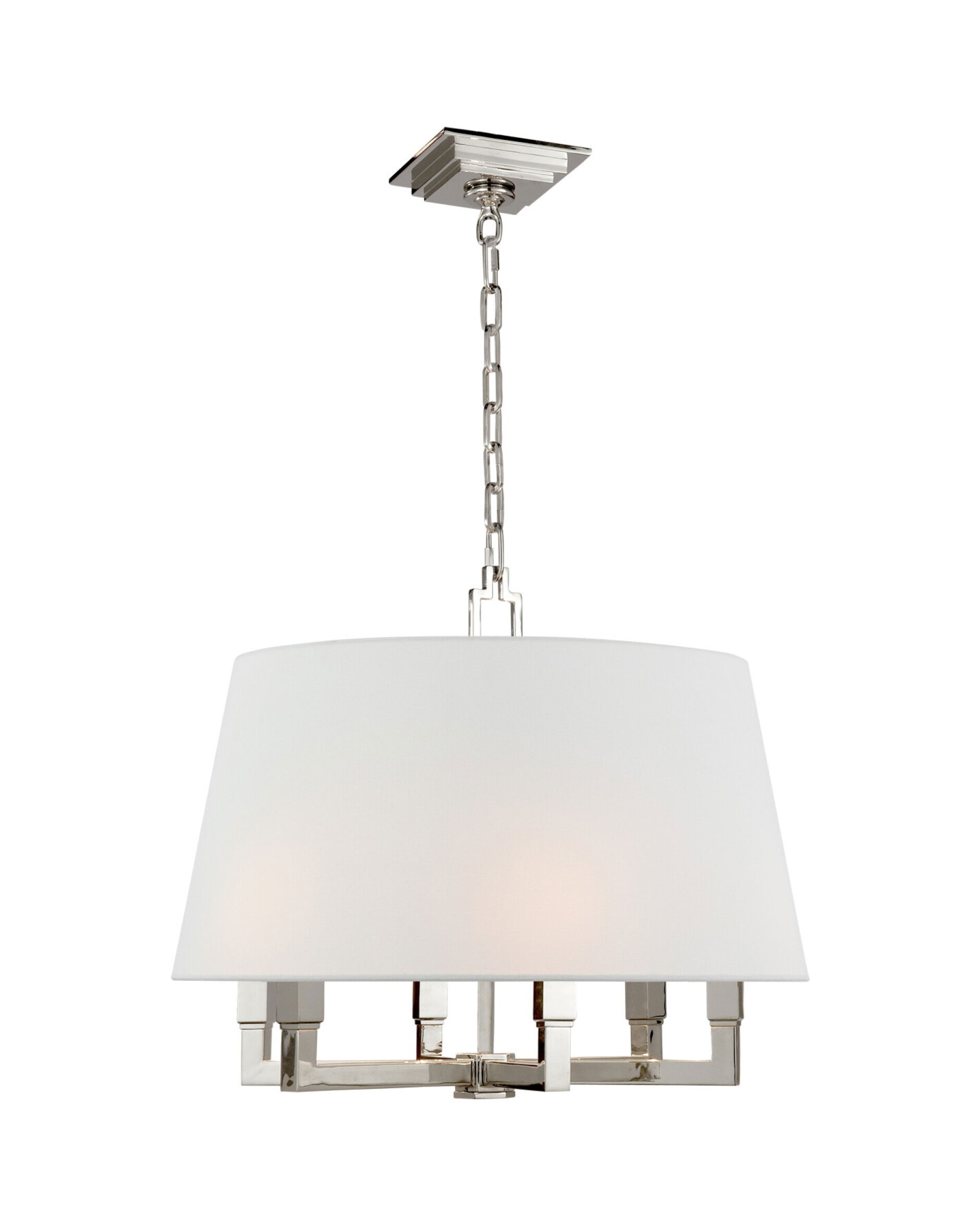 Square Tube Hanging Shade Nickel