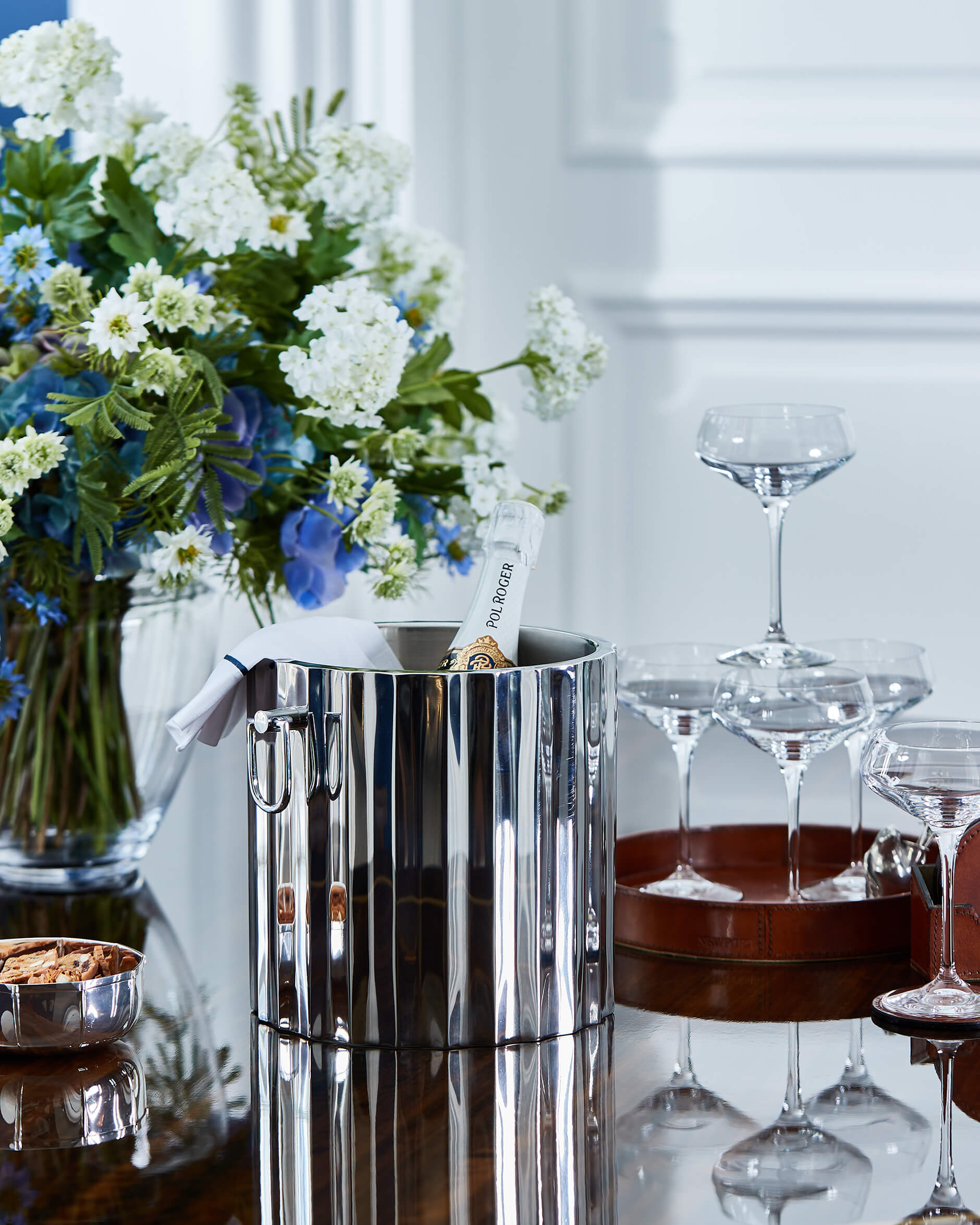 Crillon champagnekylare silver S