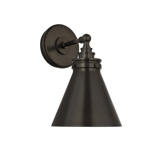 null - Parkington Small Single Wall Light Bronze