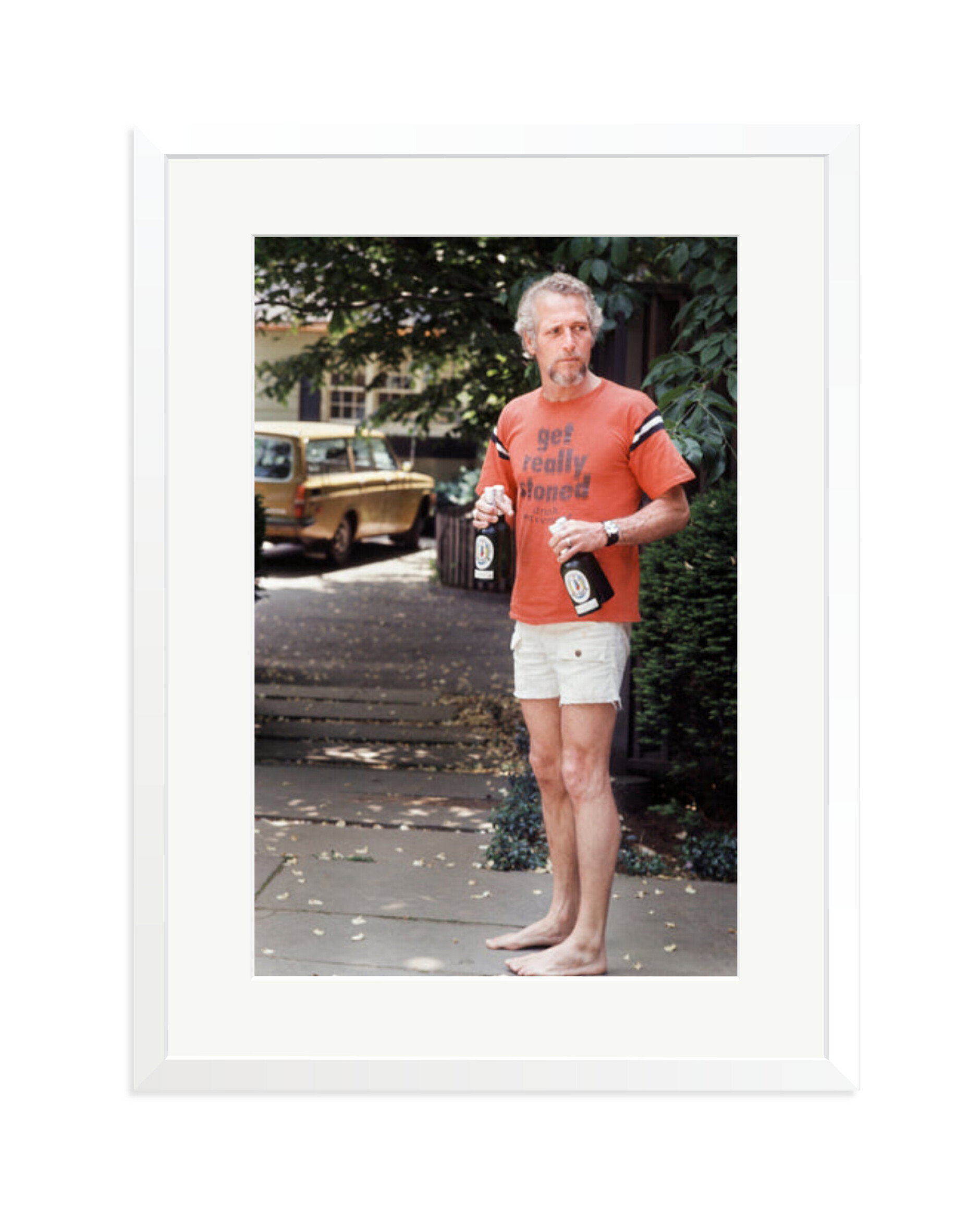 Paul Newman at His Home White / XL