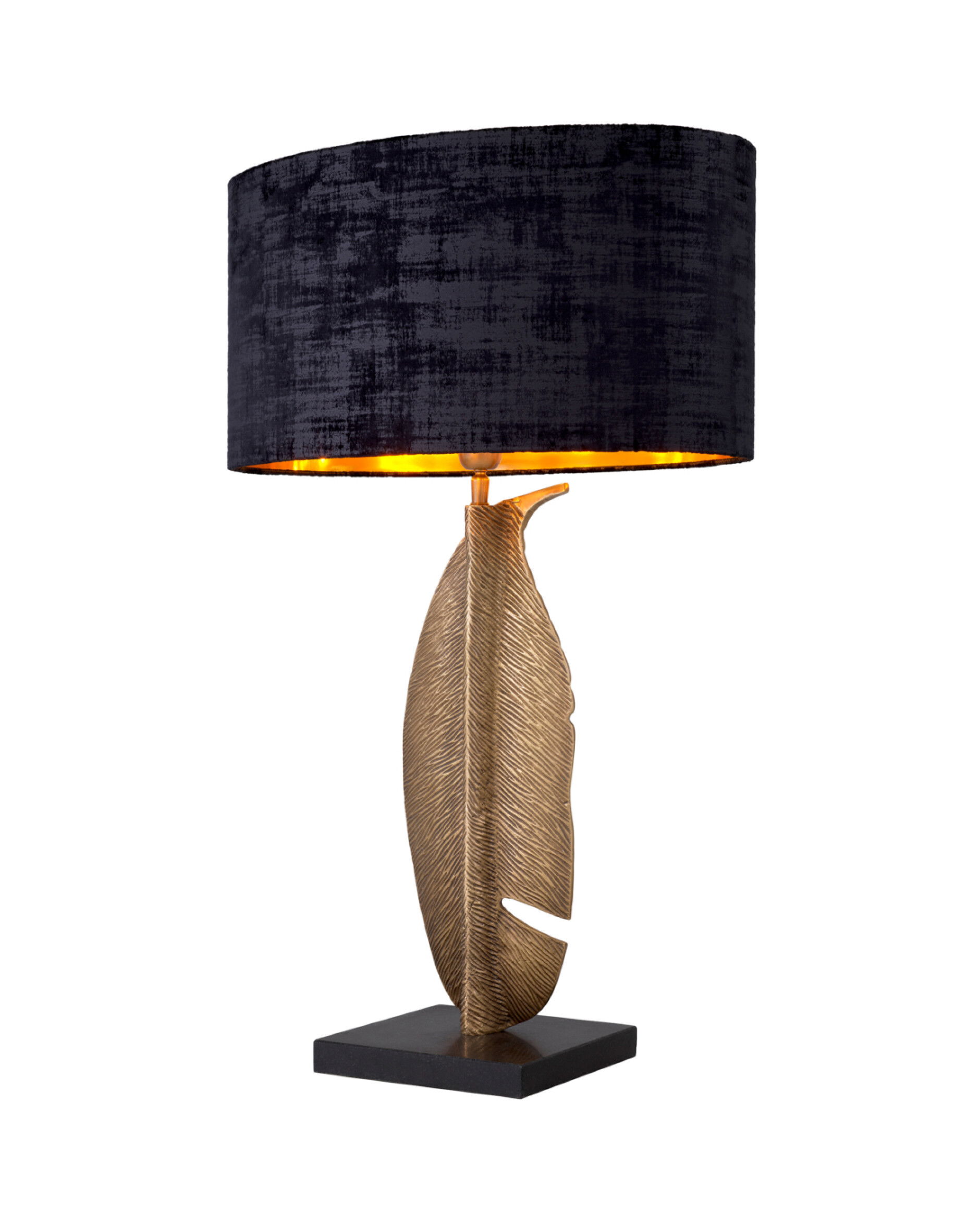 Foglia bordslampa antik mässing