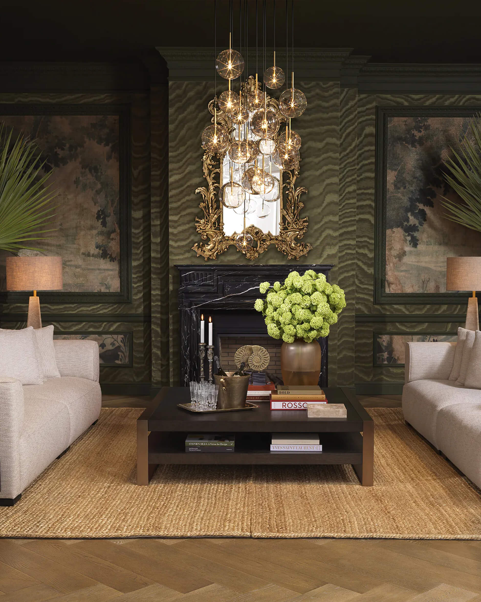 Aulani takkrona antik mässing