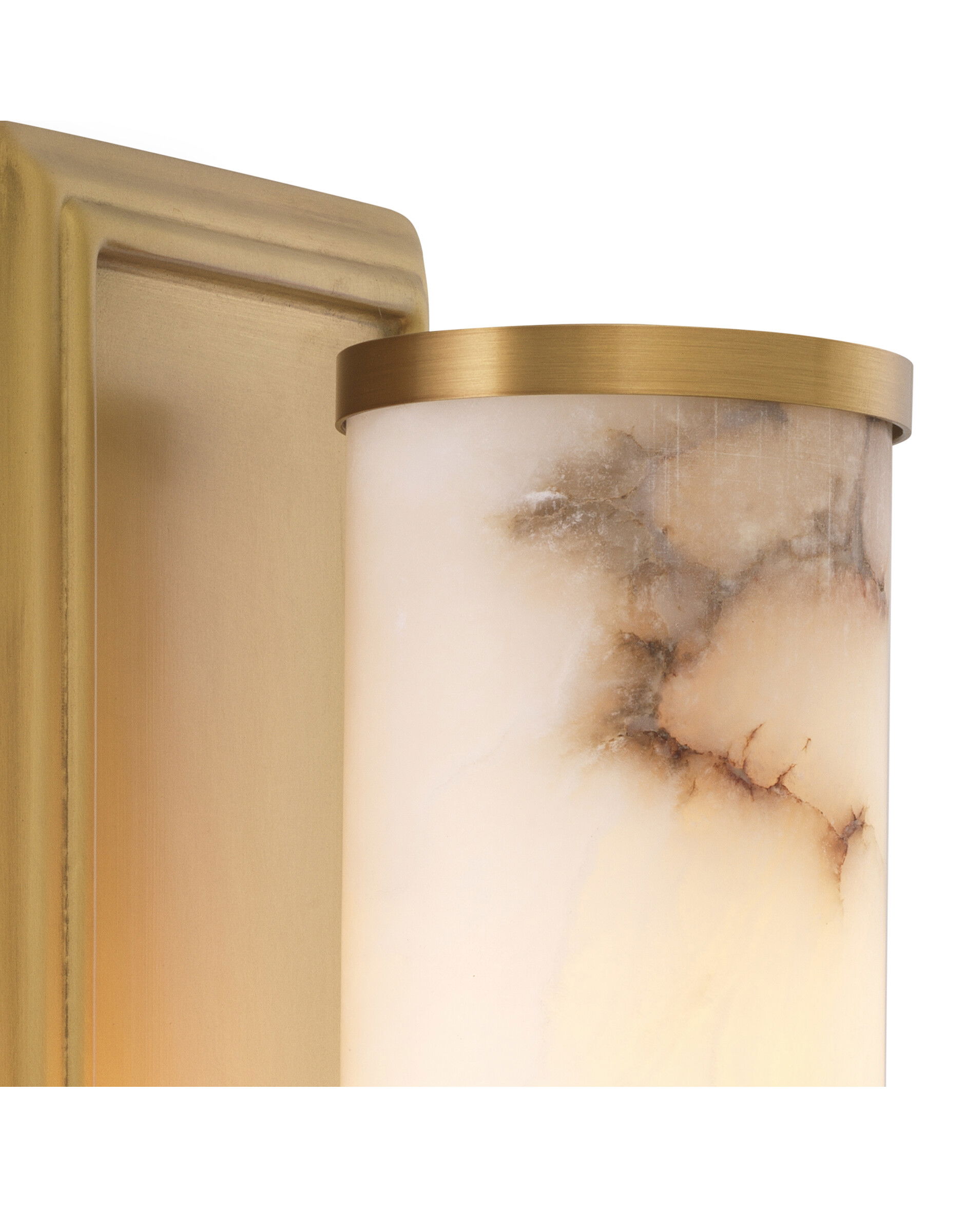 Valentine vägglampa antique brass