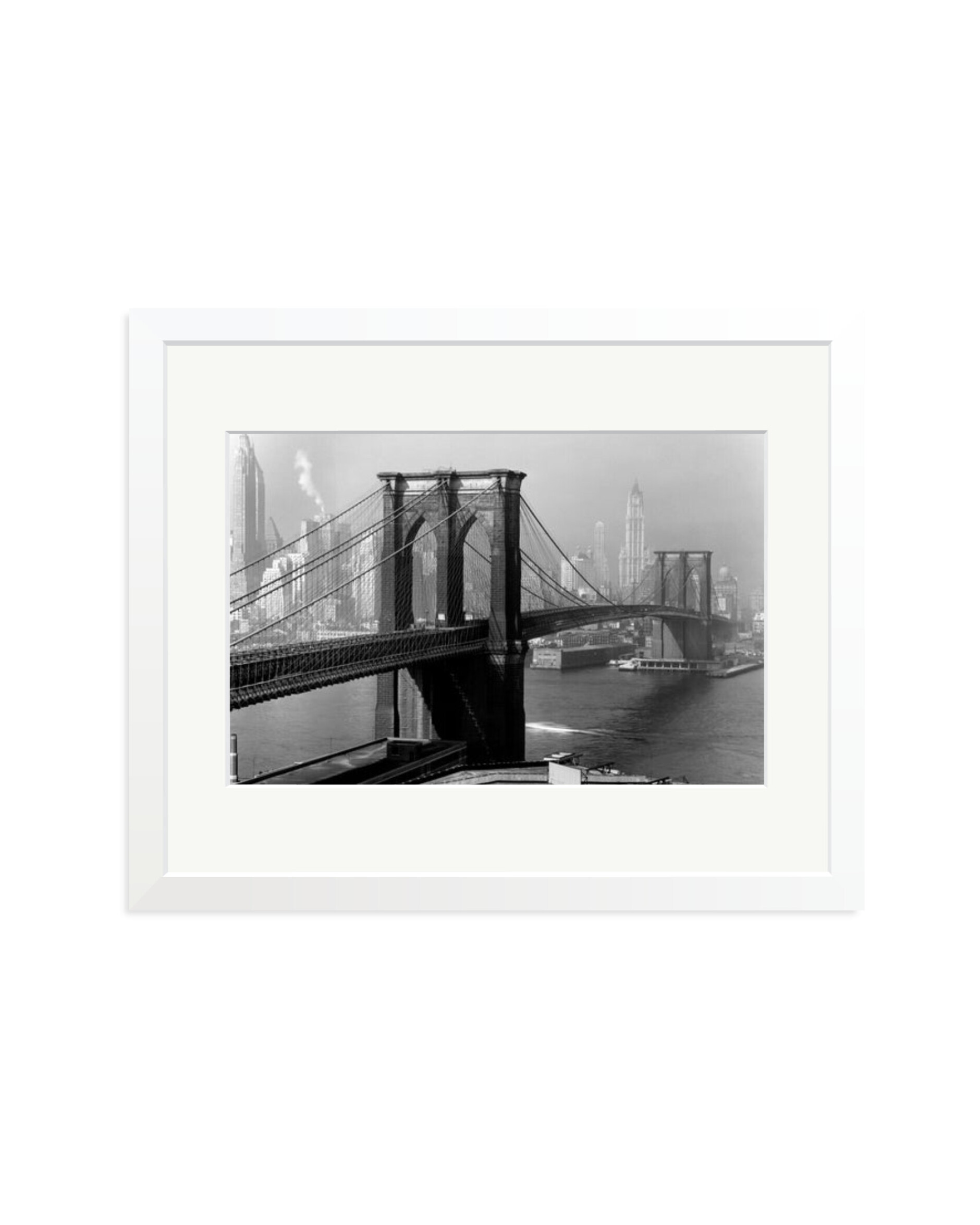 Brooklyn Bridge by Day White / Medium