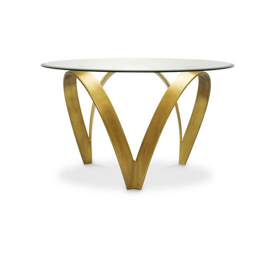 Soquel Dining Table Vintage Brass