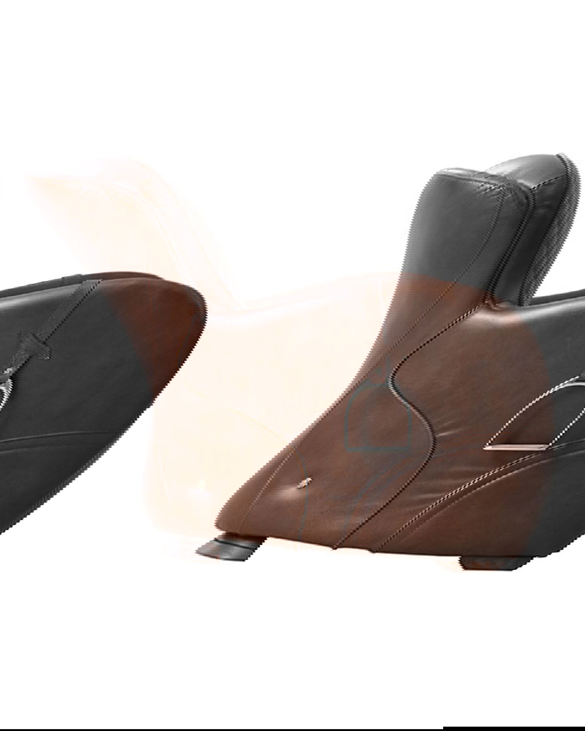 Saddle Leather Armchair Vintage Cigar