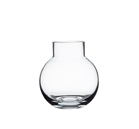 Clear Glass - Bubblan vase smokey