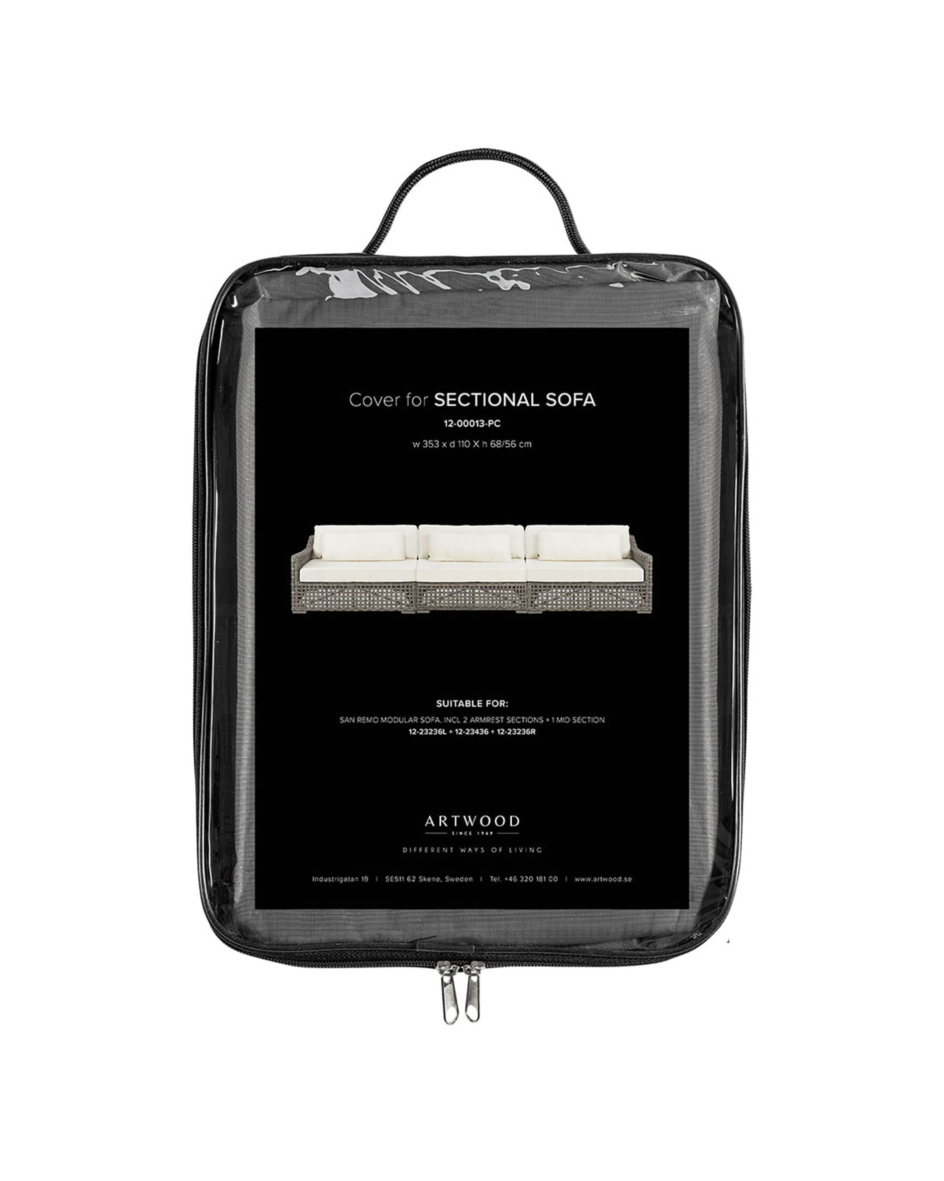 Möbelskydd San Remo modulsoffa 3-sits